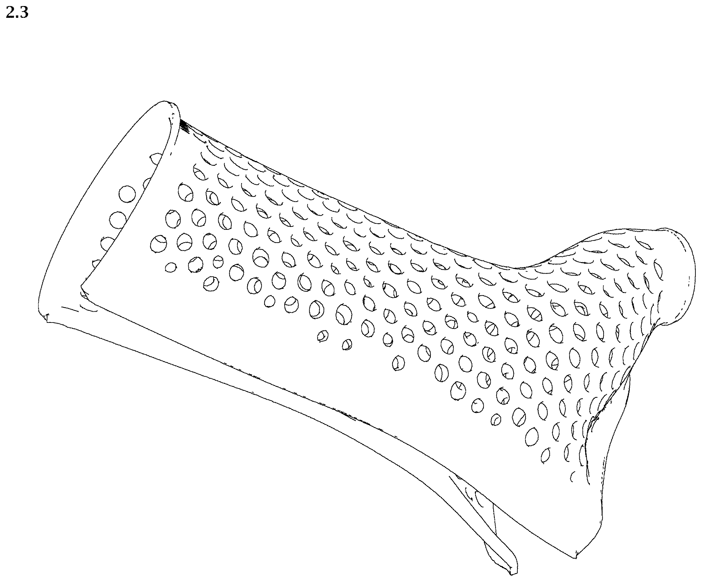 Patent USD1002021 Figure 3 – Wrist and thumb splint