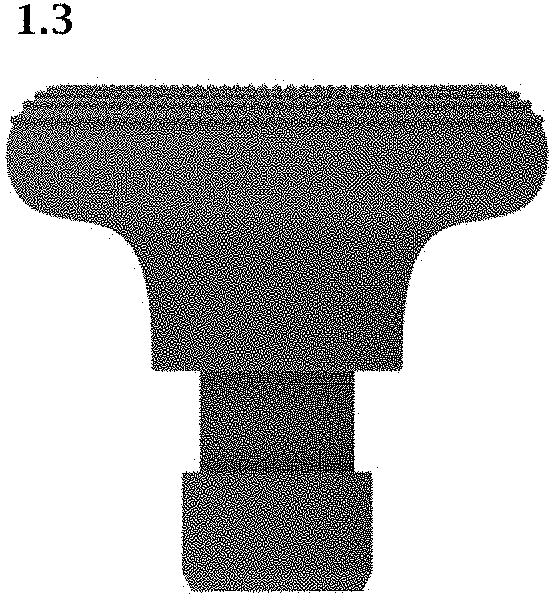 Patent USD1002027 Figure 3 – Massage head of the fascia gun