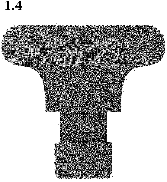 Patent USD1002027 Figure 4 – Massage head of the fascia gun