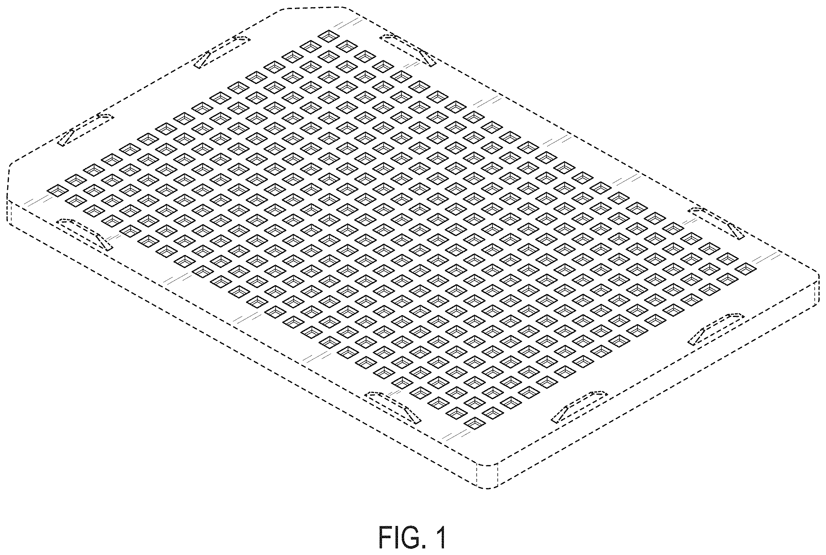 Patent USD1002028 Figure 1 – Plate lids
