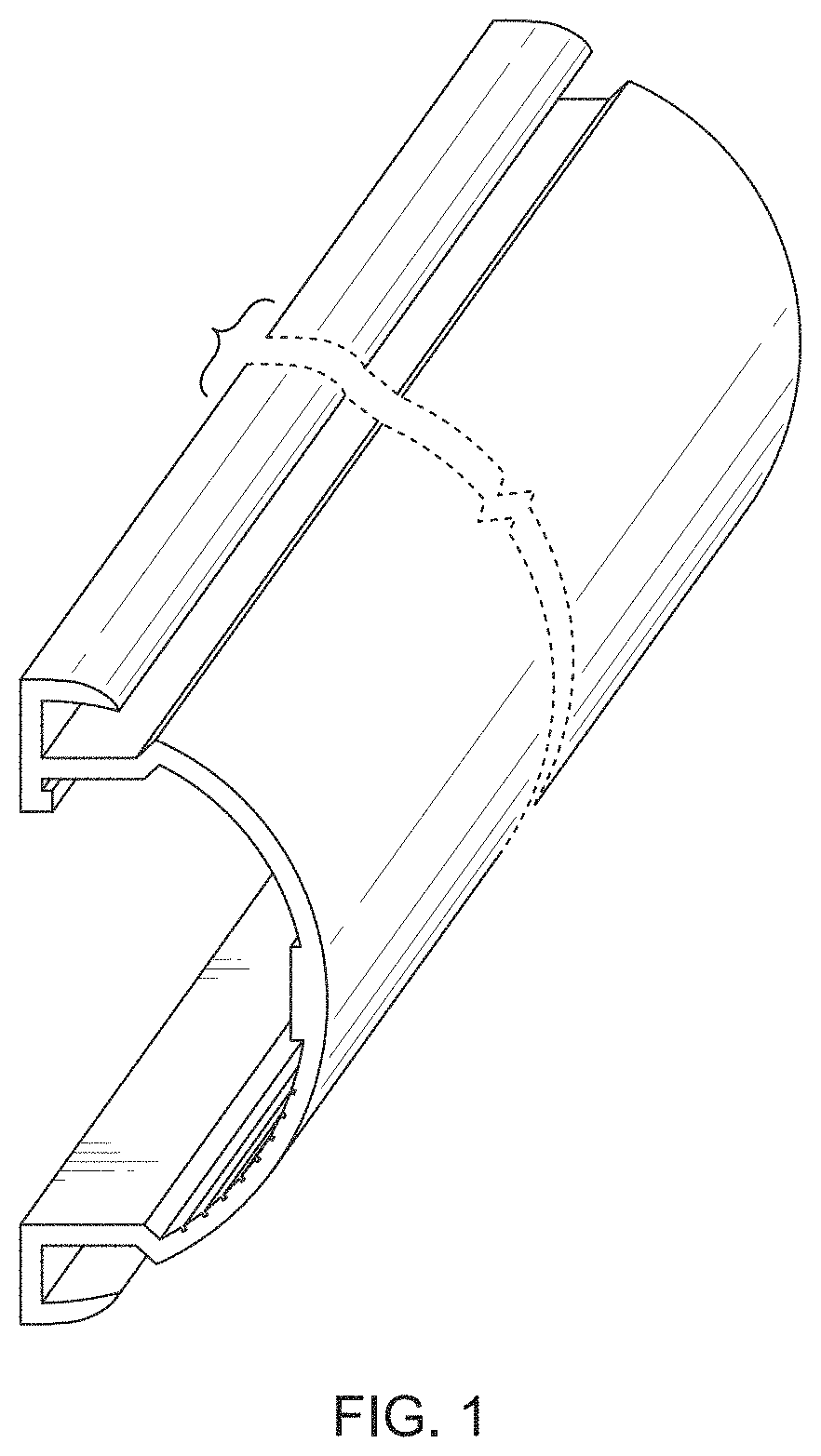 Patent USD1002033 Figure 1 – Stair nosing