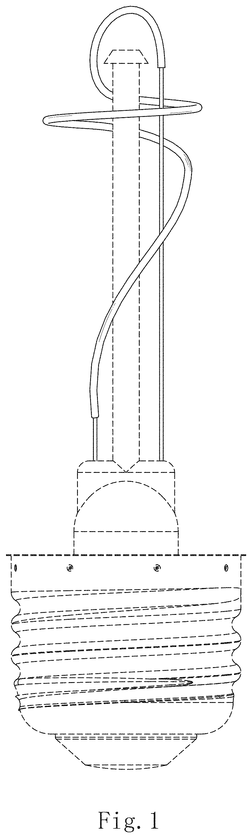 Patent USD1002037 Figure 1 – Filament lamp