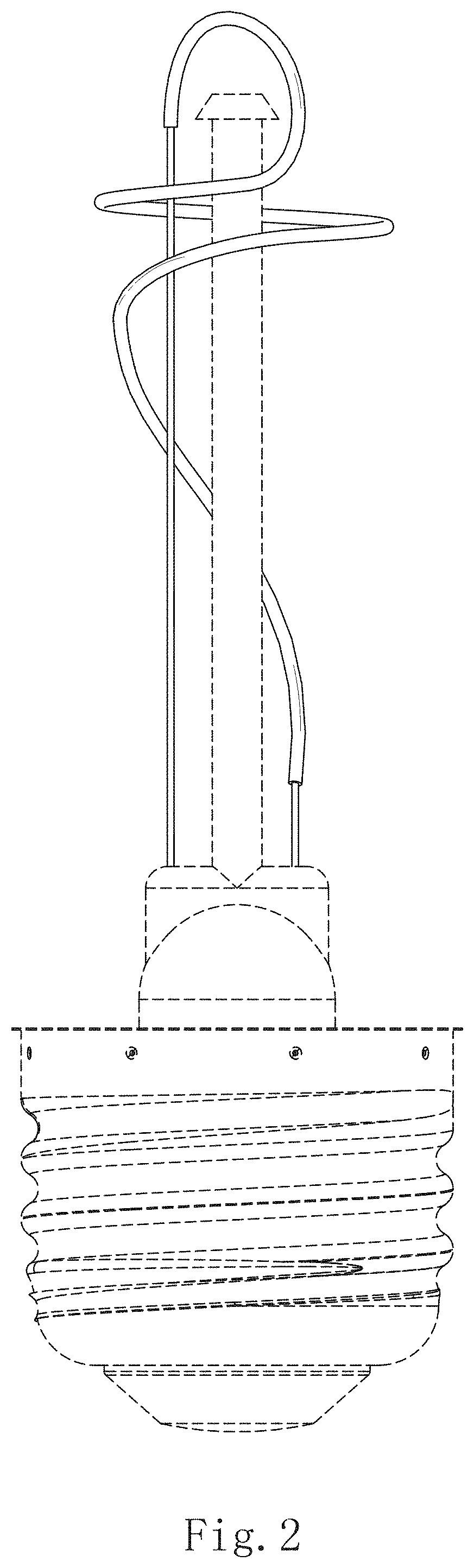 Patent USD1002037 Figure 2 – Filament lamp