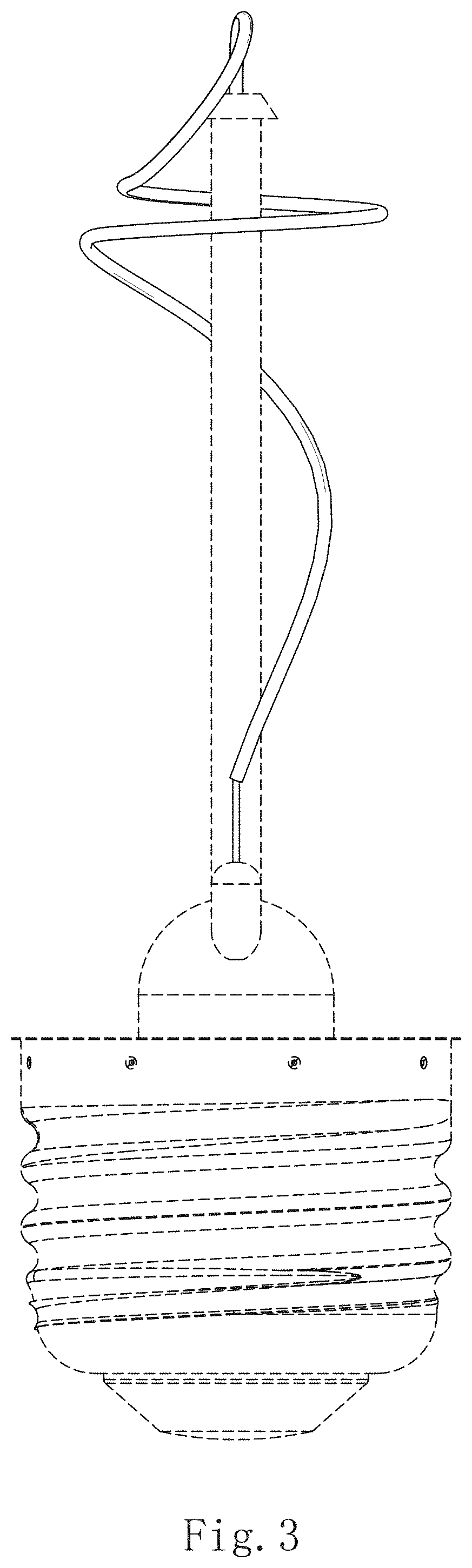 Patent USD1002037 Figure 3 – Filament lamp
