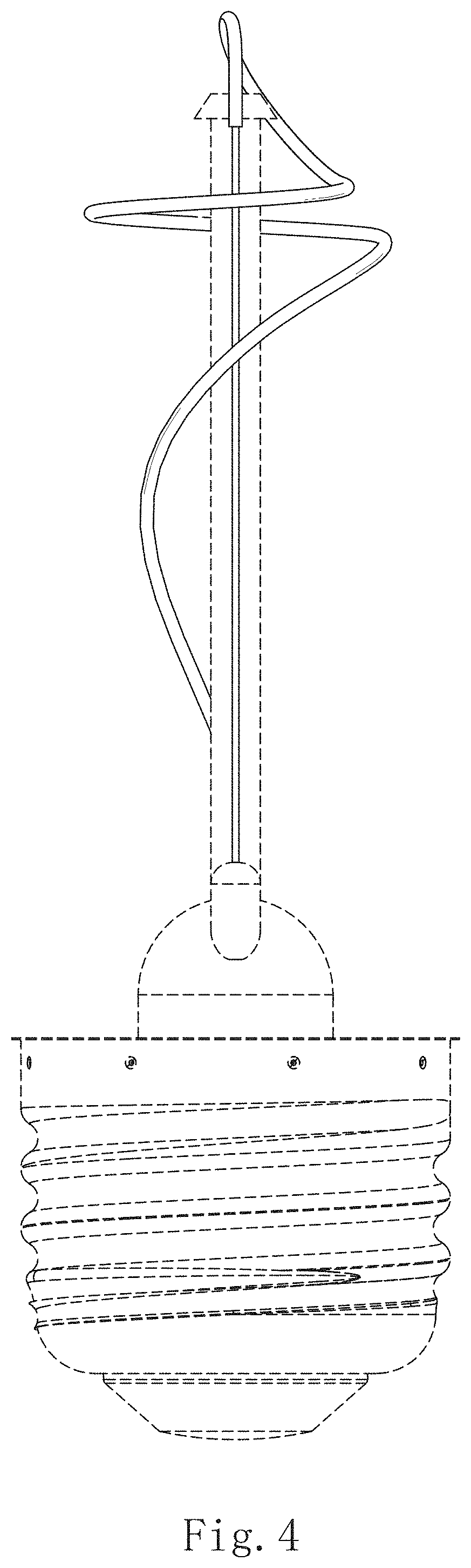 Patent USD1002037 Figure 4 – Filament lamp