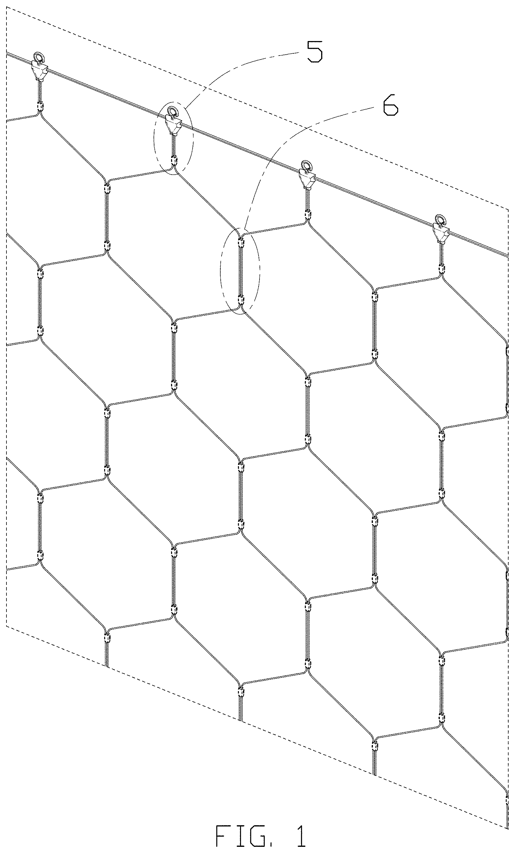 Patent USD1002039 Figure 1 – Net light