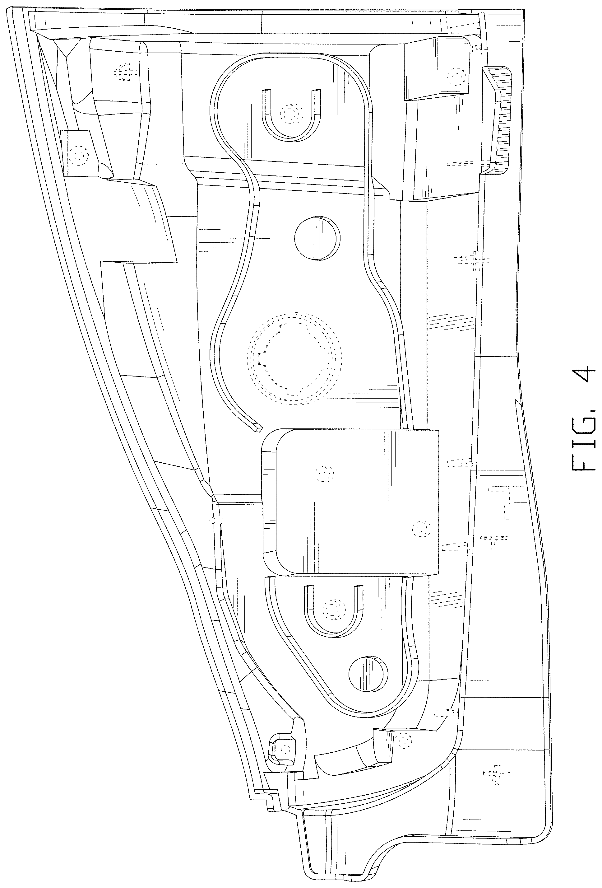 Patent USD1002043 Figure 4 – Taillight for a vehicle