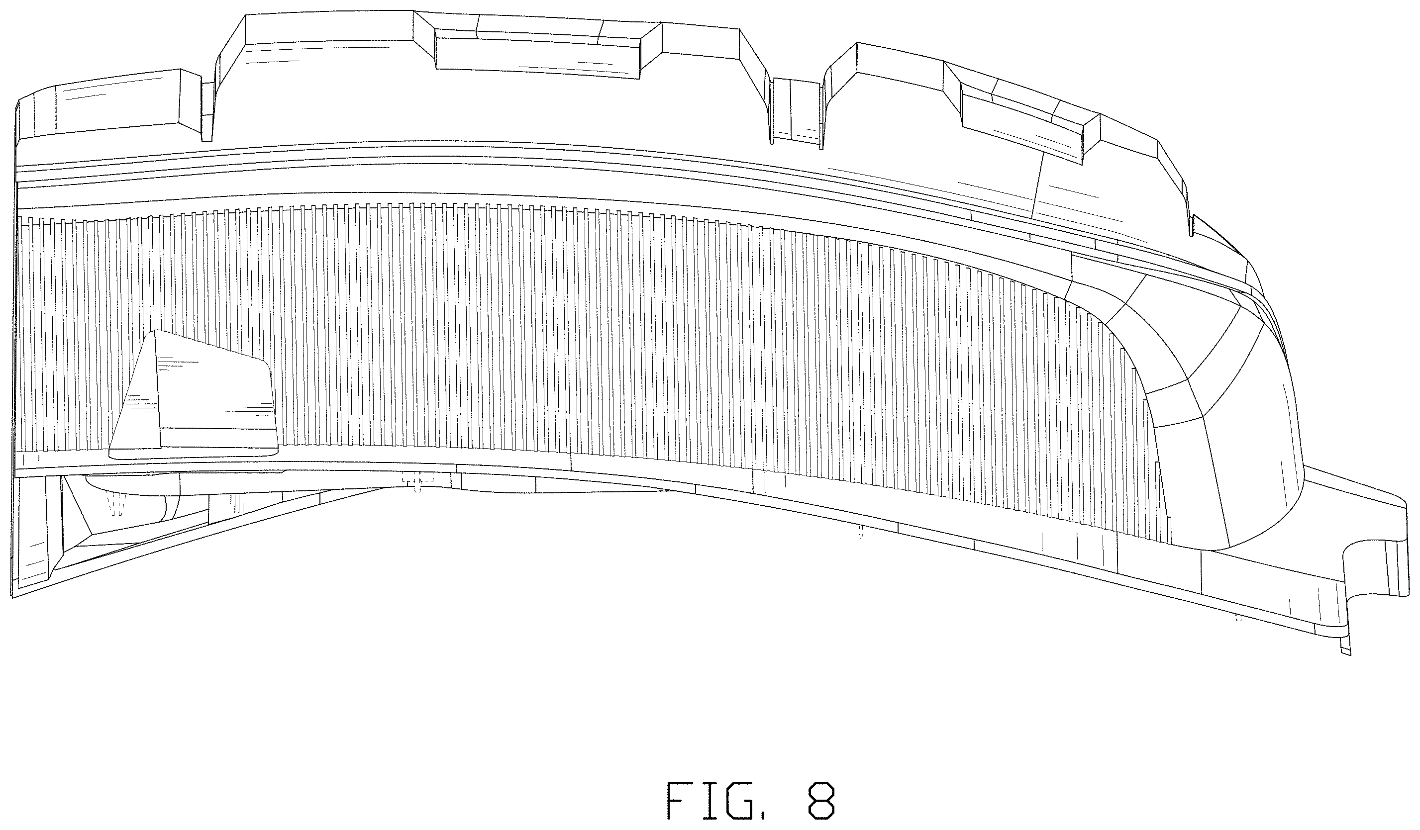 Patent USD1002043 Figure 8 – Taillight for a vehicle
