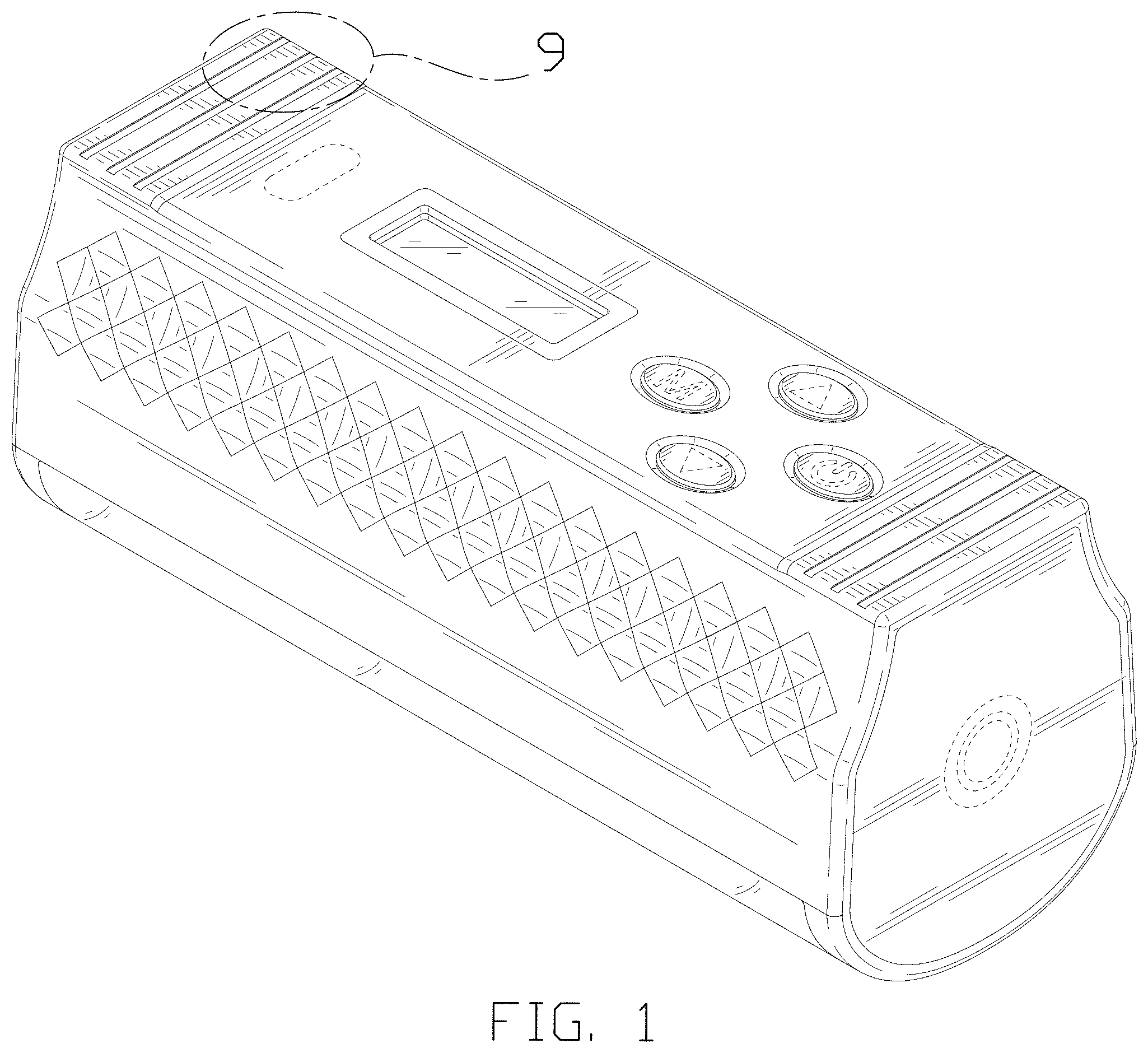 Patent USD1002045 — LED video light — Figure 1