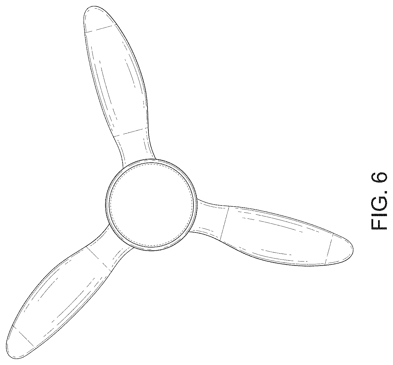 Patent USD1002048 Figure 6 – Ceiling fan lamp
