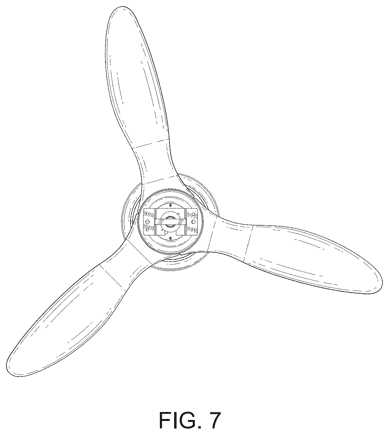 Patent USD1002048 Figure 7 – Ceiling fan lamp
