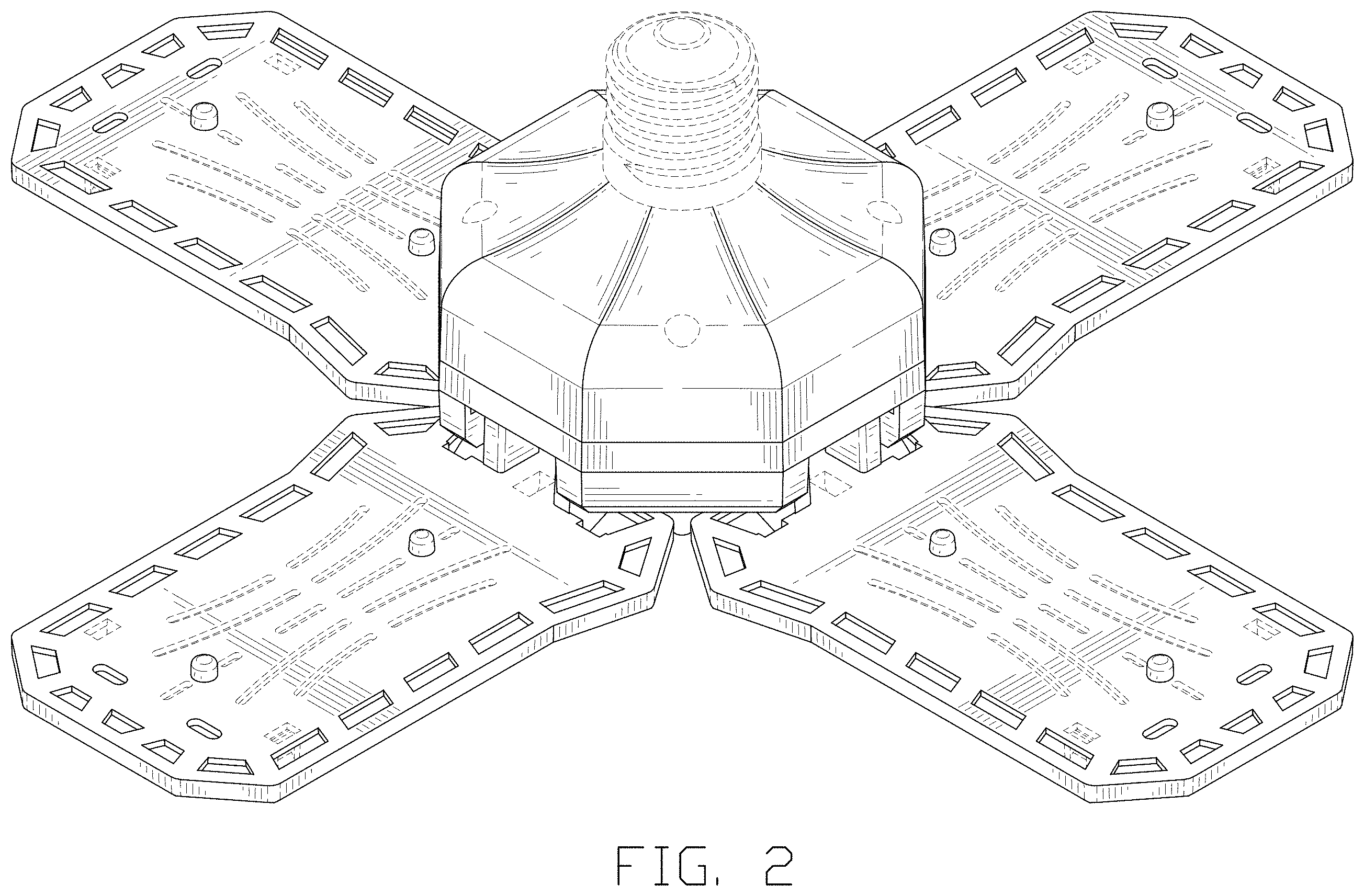 Patent USD1002051 Figure 2 – Garage lamp