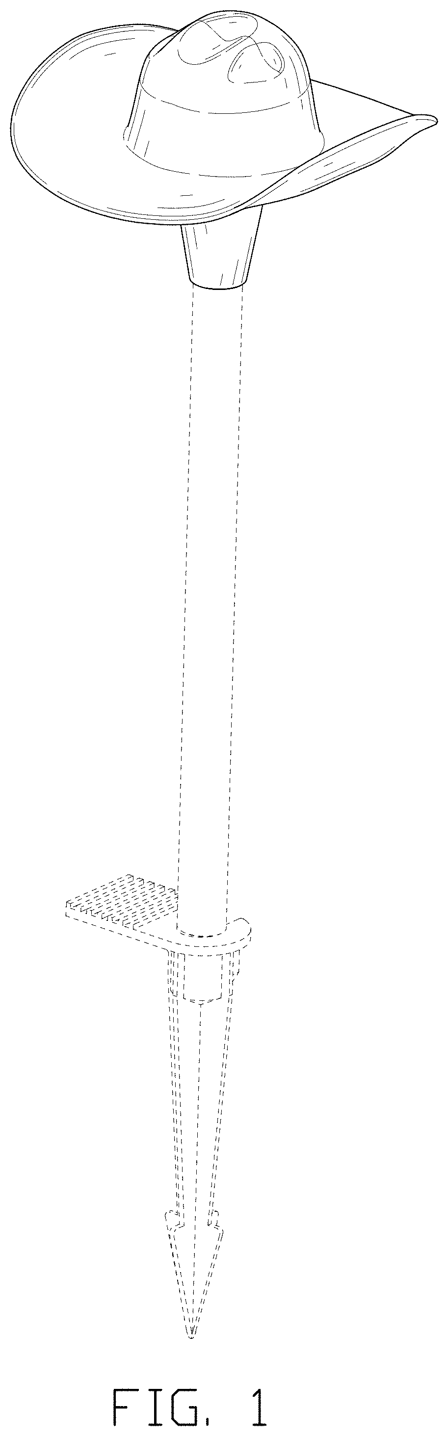 Patent USD1002052 Figure 1 – Landscape path lamp