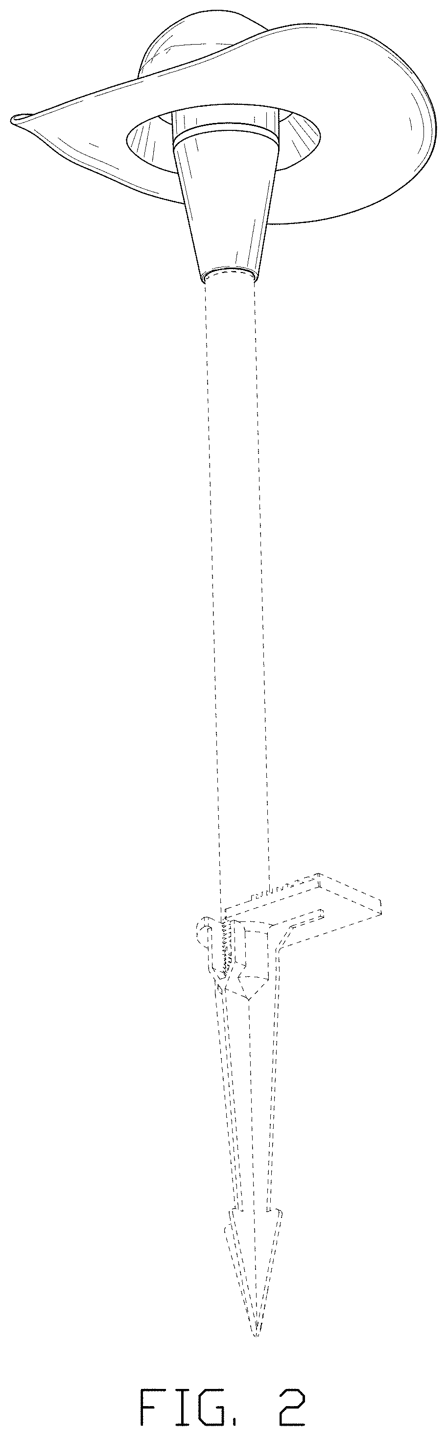 Patent USD1002052 Figure 2 – Landscape path lamp