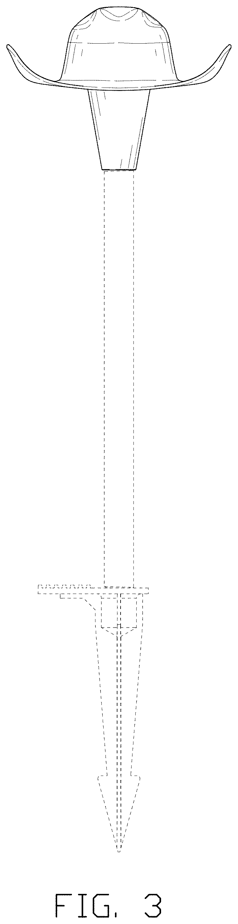 Patent USD1002052 Figure 3 – Landscape path lamp