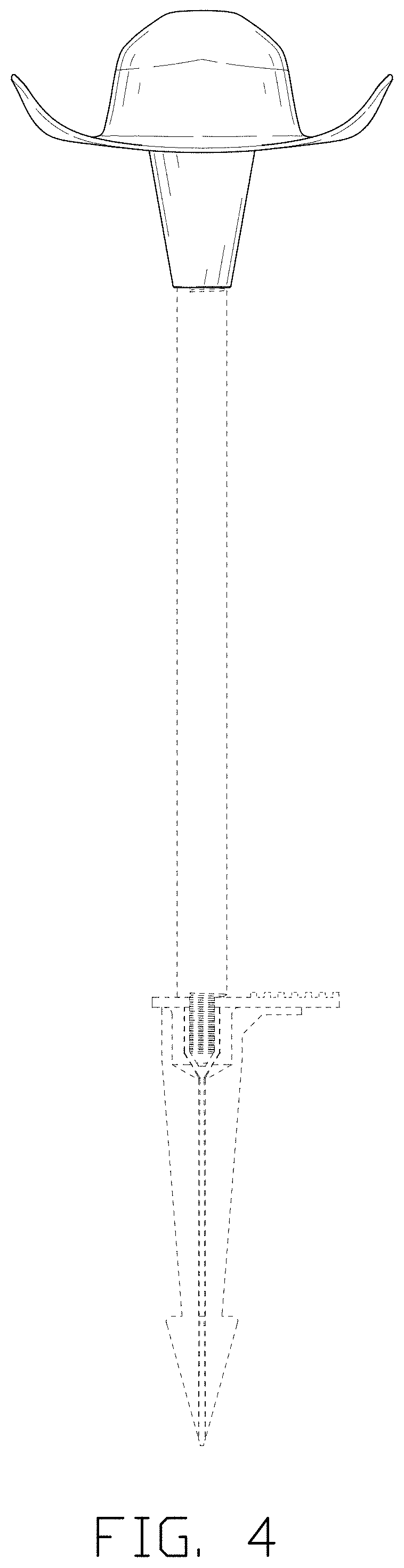 Patent USD1002052 Figure 4 – Landscape path lamp