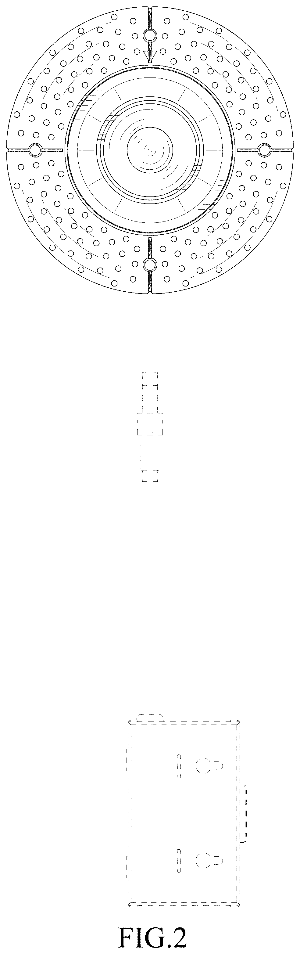 Patent USD1002057 Figure 2 – Down lamp