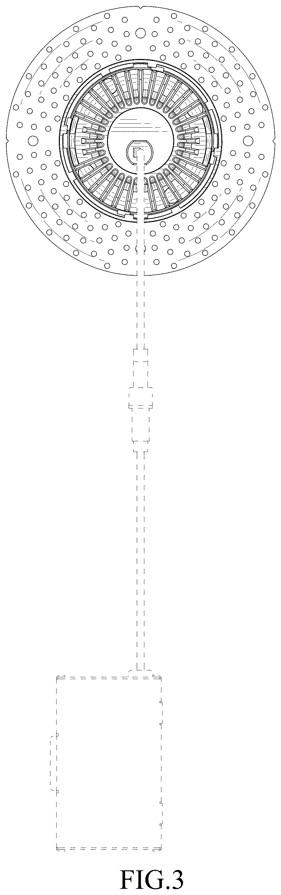 Patent USD1002057 Figure 3 – Down lamp