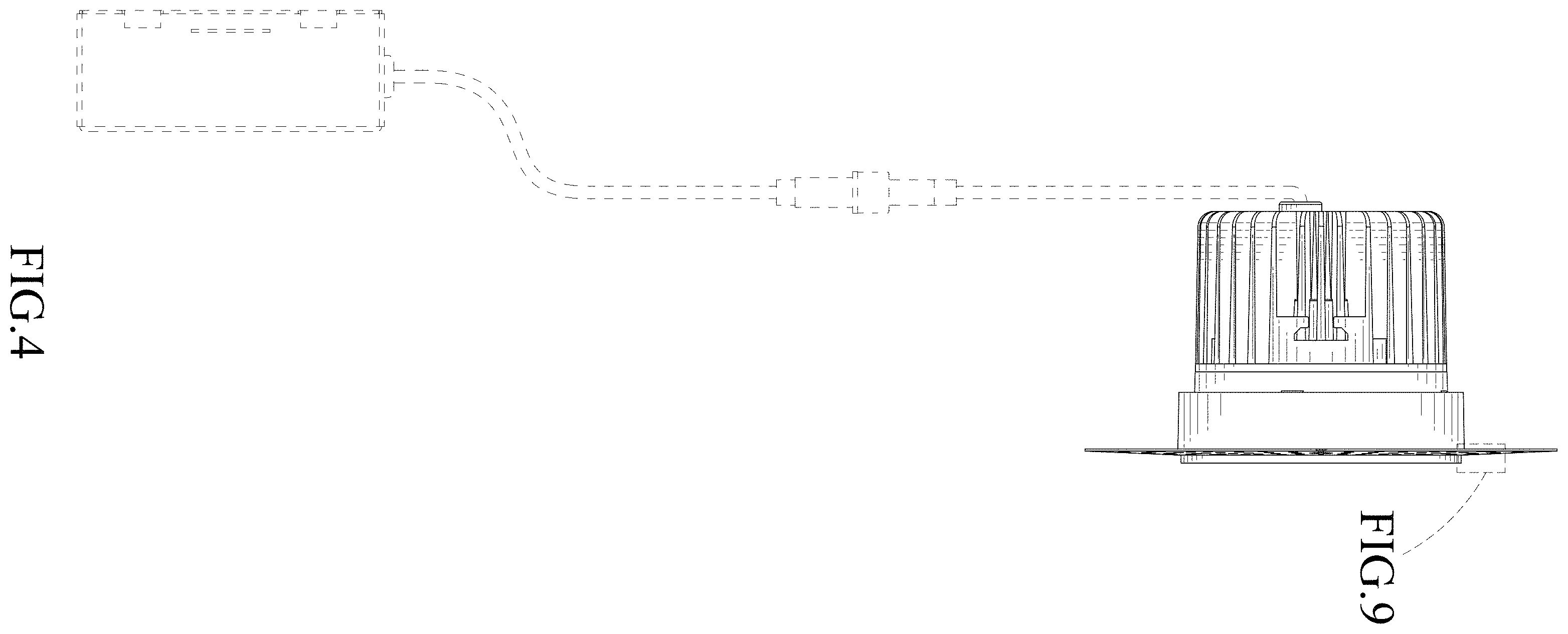 Patent USD1002057 Figure 4 – Down lamp
