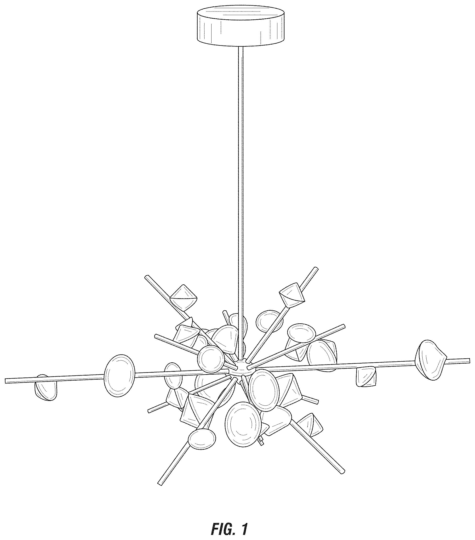 Patent USD1002062 Figure 1 – Light fixture