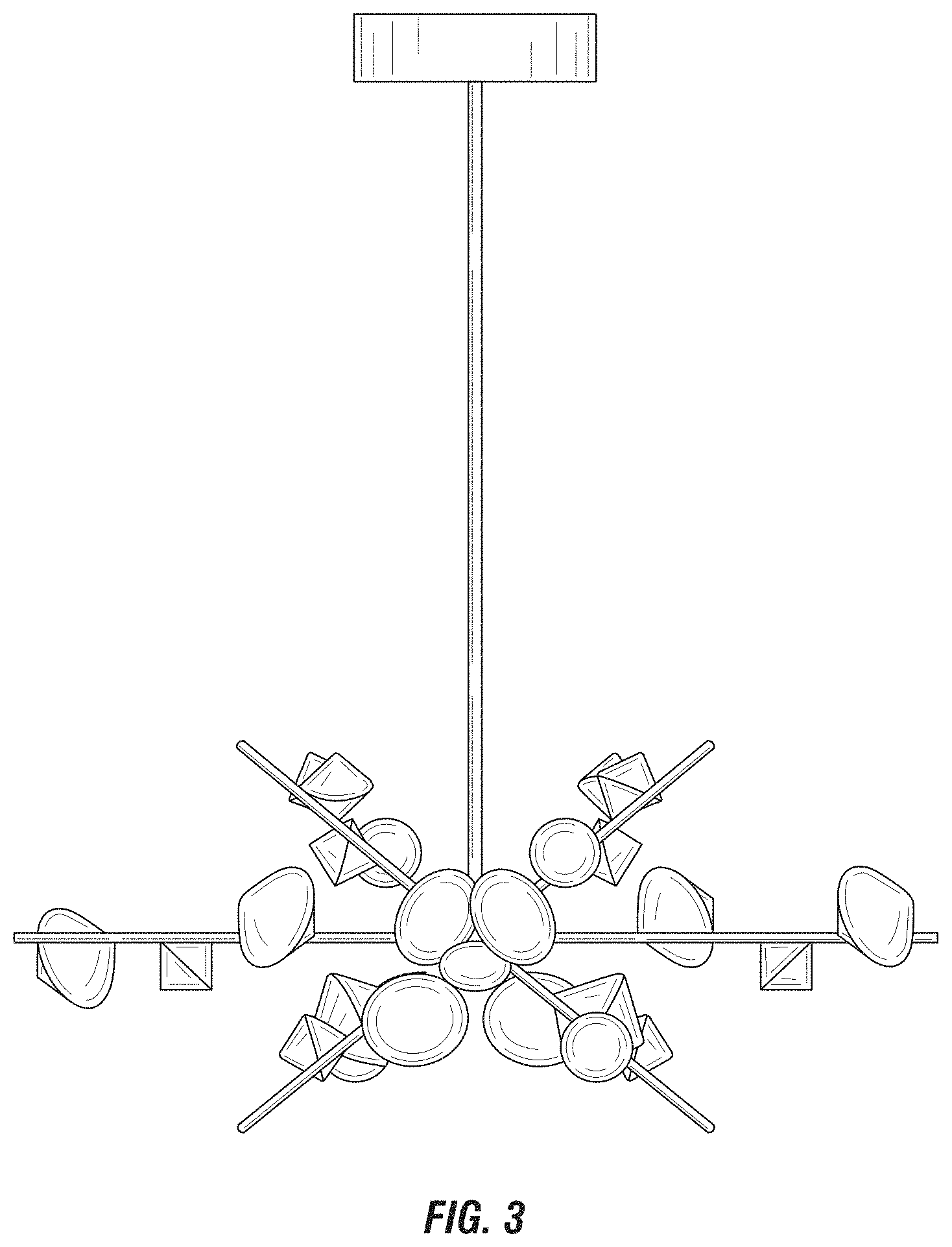 Patent USD1002062 Figure 3 – Light fixture