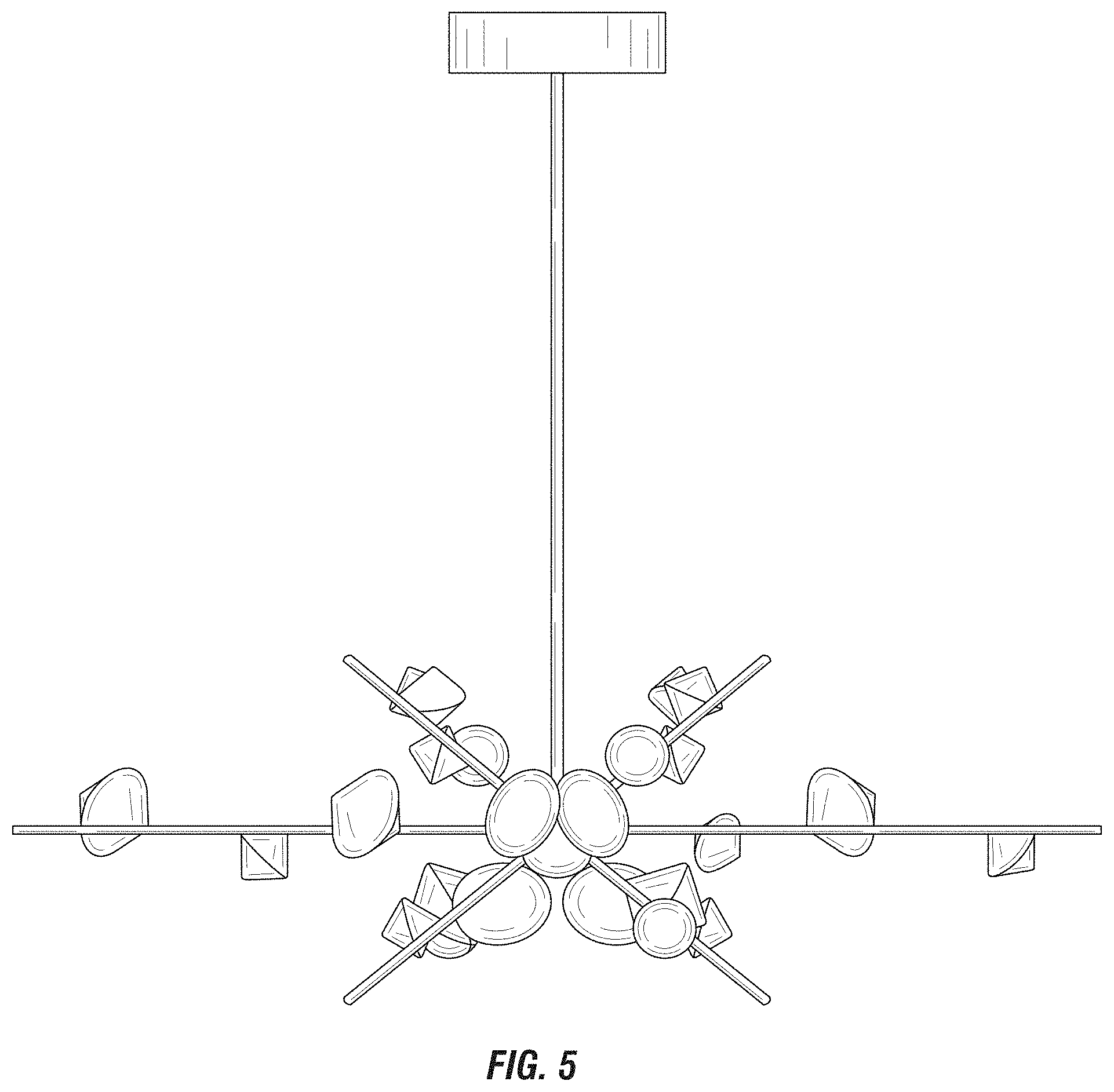 Patent USD1002062 Figure 5 – Light fixture