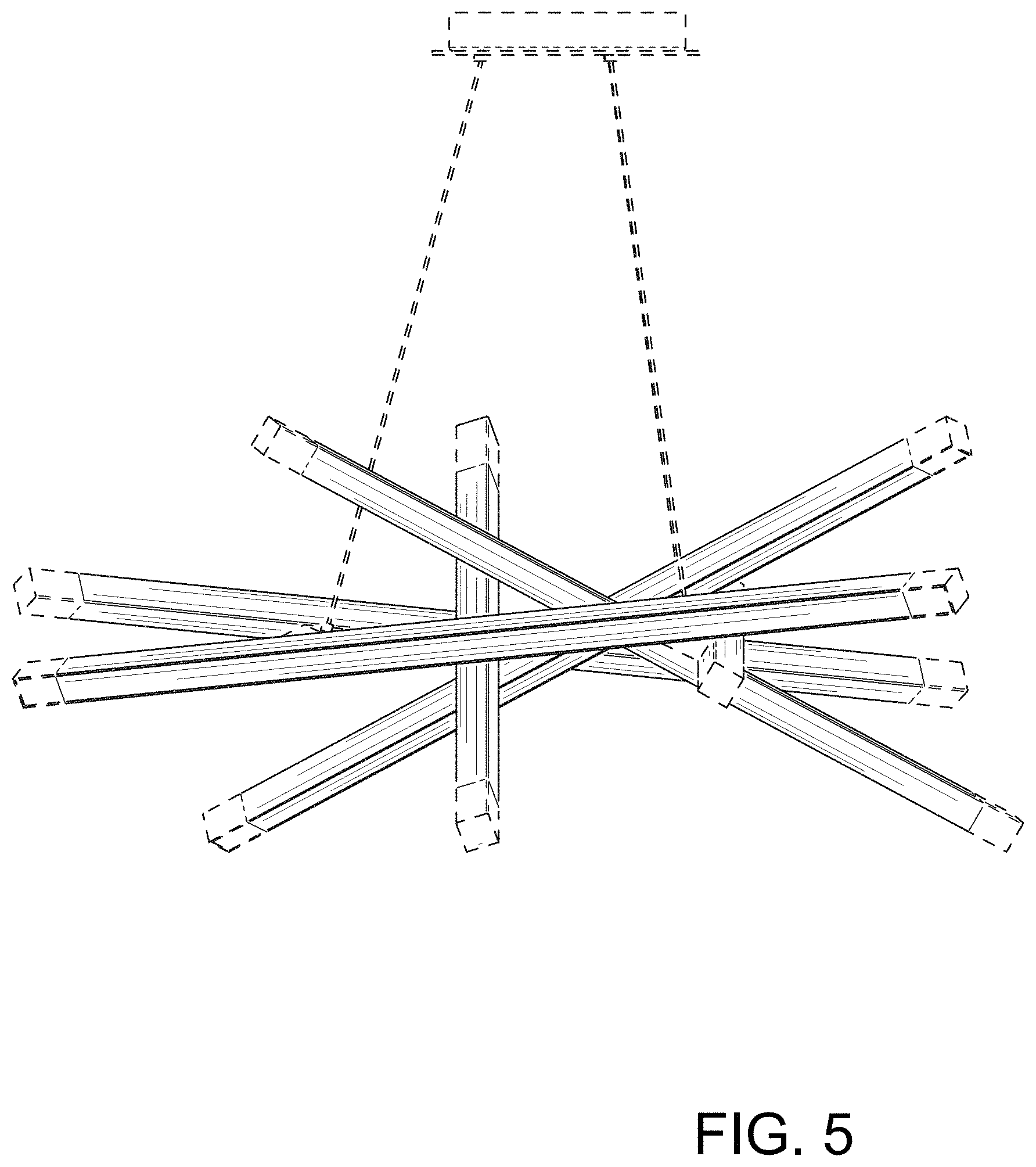 Patent USD1002067 Figure 5 – Lighting fixture