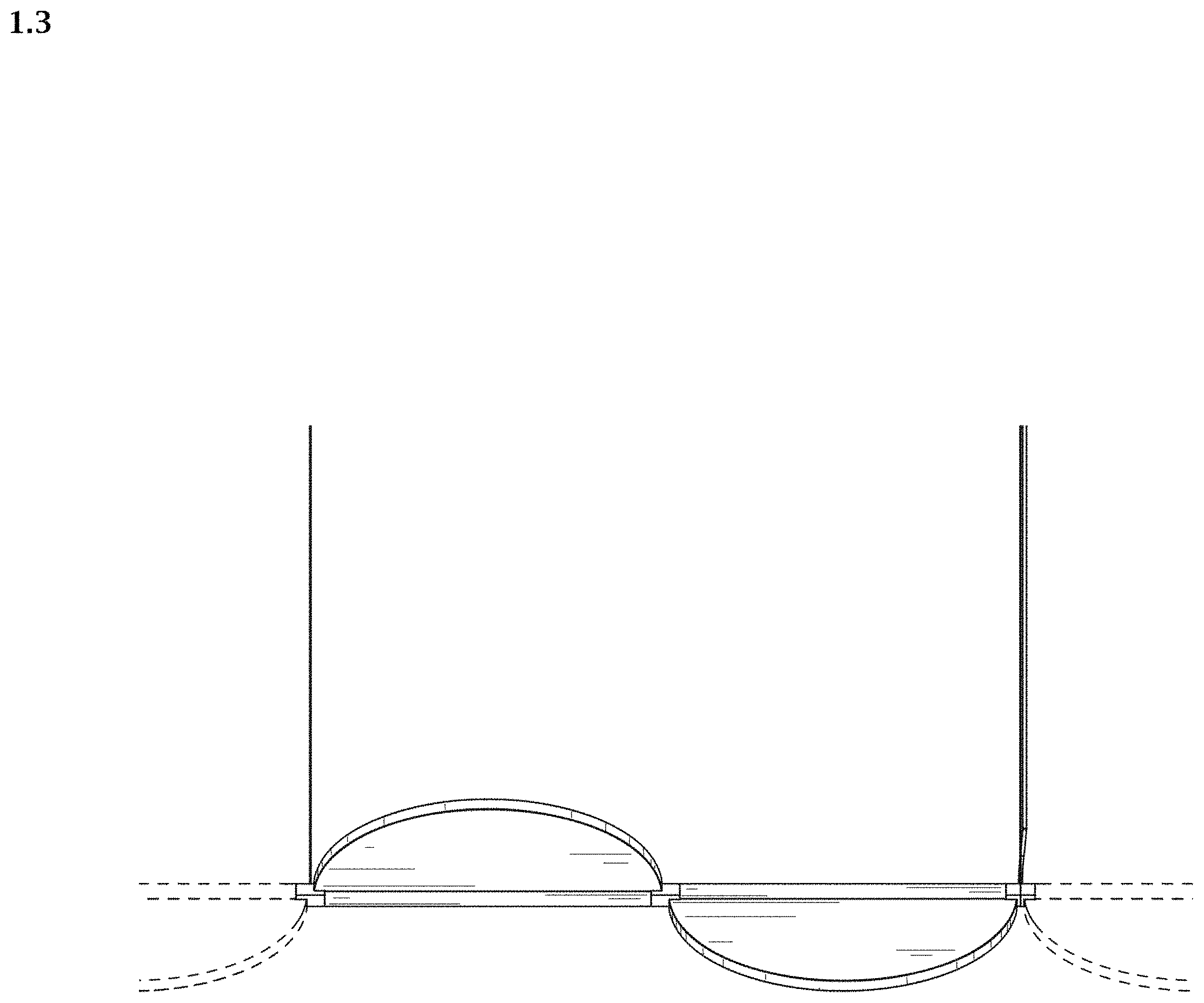 Patent USD1002068 Figure 3 – Portion of a suspension lamp