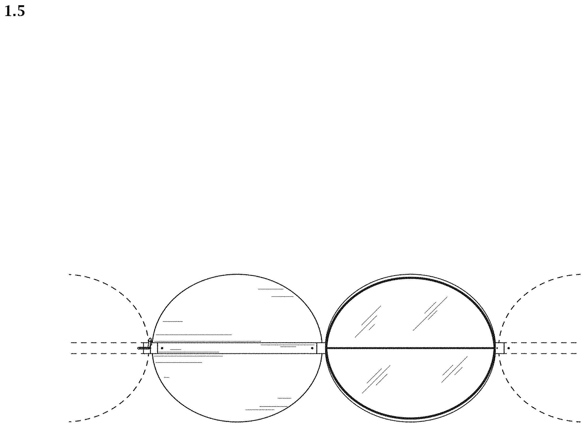 Patent USD1002068 Figure 5 – Portion of a suspension lamp