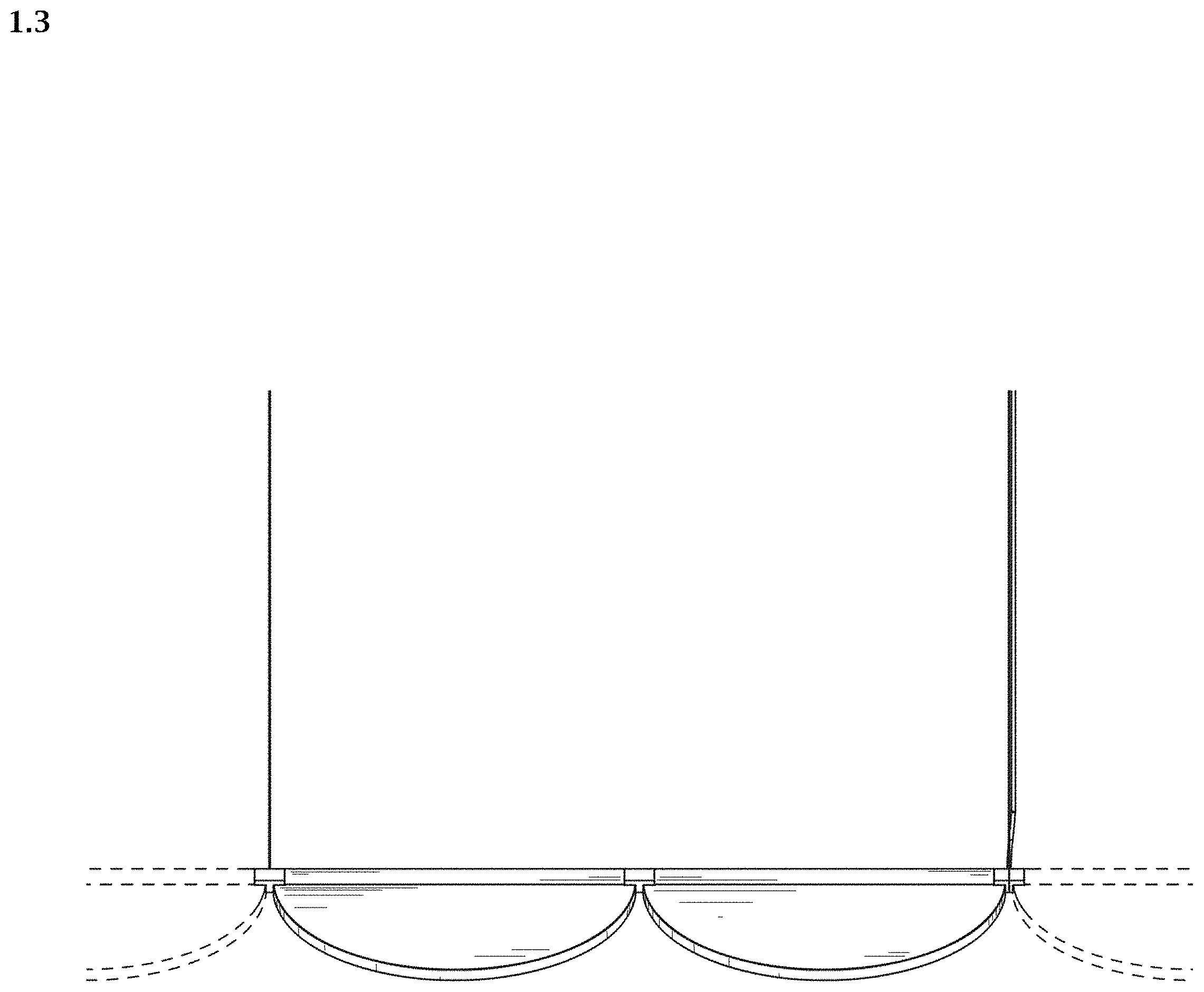 Patent USD1002069 Figure 3 – Portion of a suspension lamp
