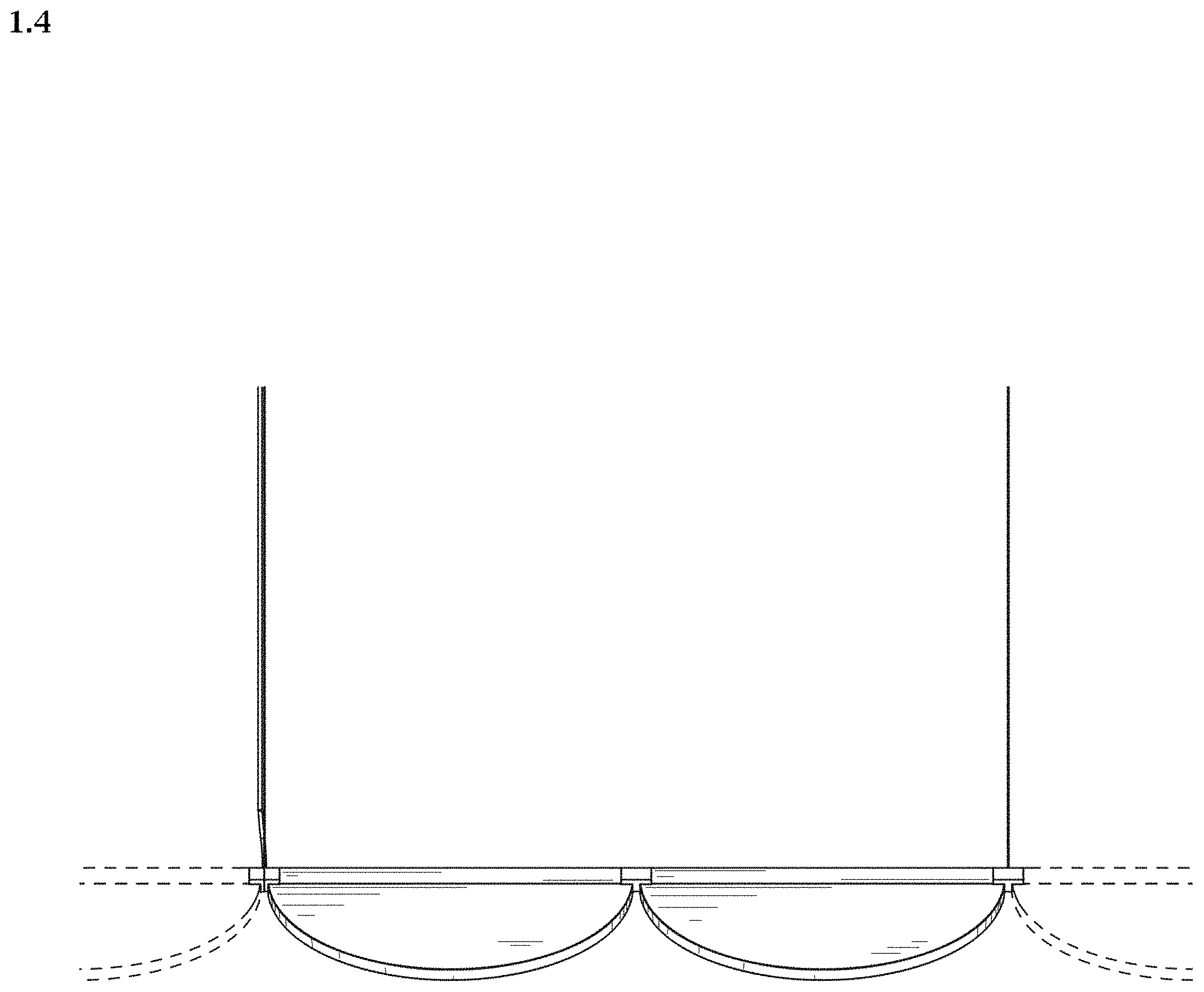 Patent USD1002069 Figure 4 – Portion of a suspension lamp