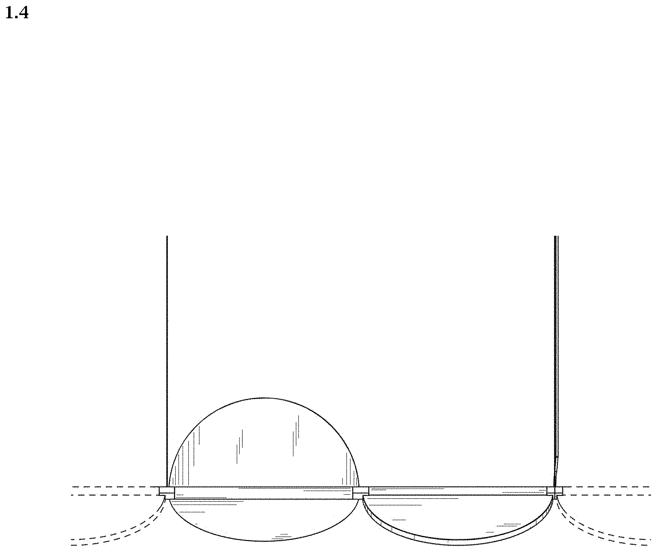 Patent USD1002070 Figure 4 – Portion of a suspension lamp