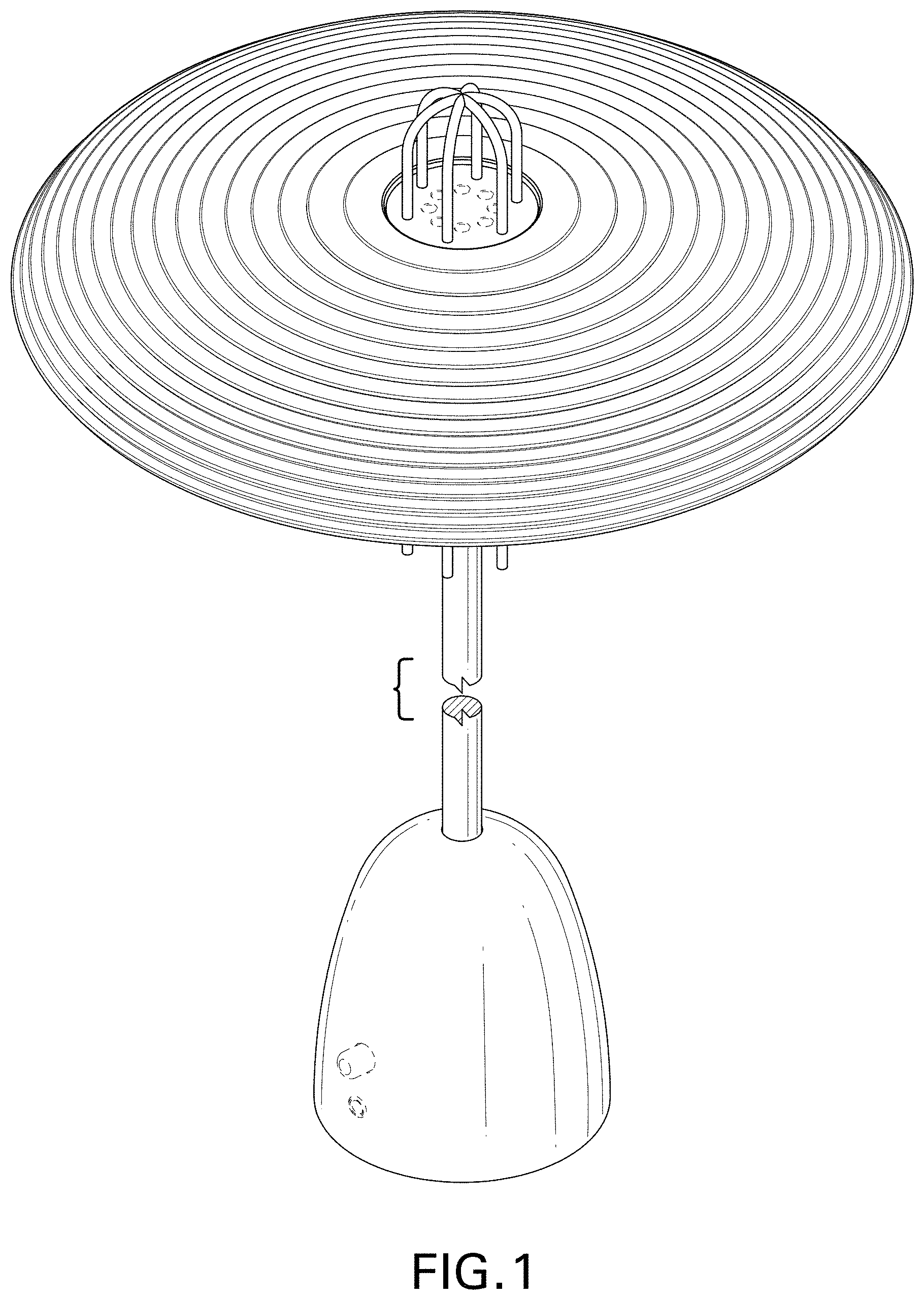 Patent USD1002071 Figure 1 – Table lamp