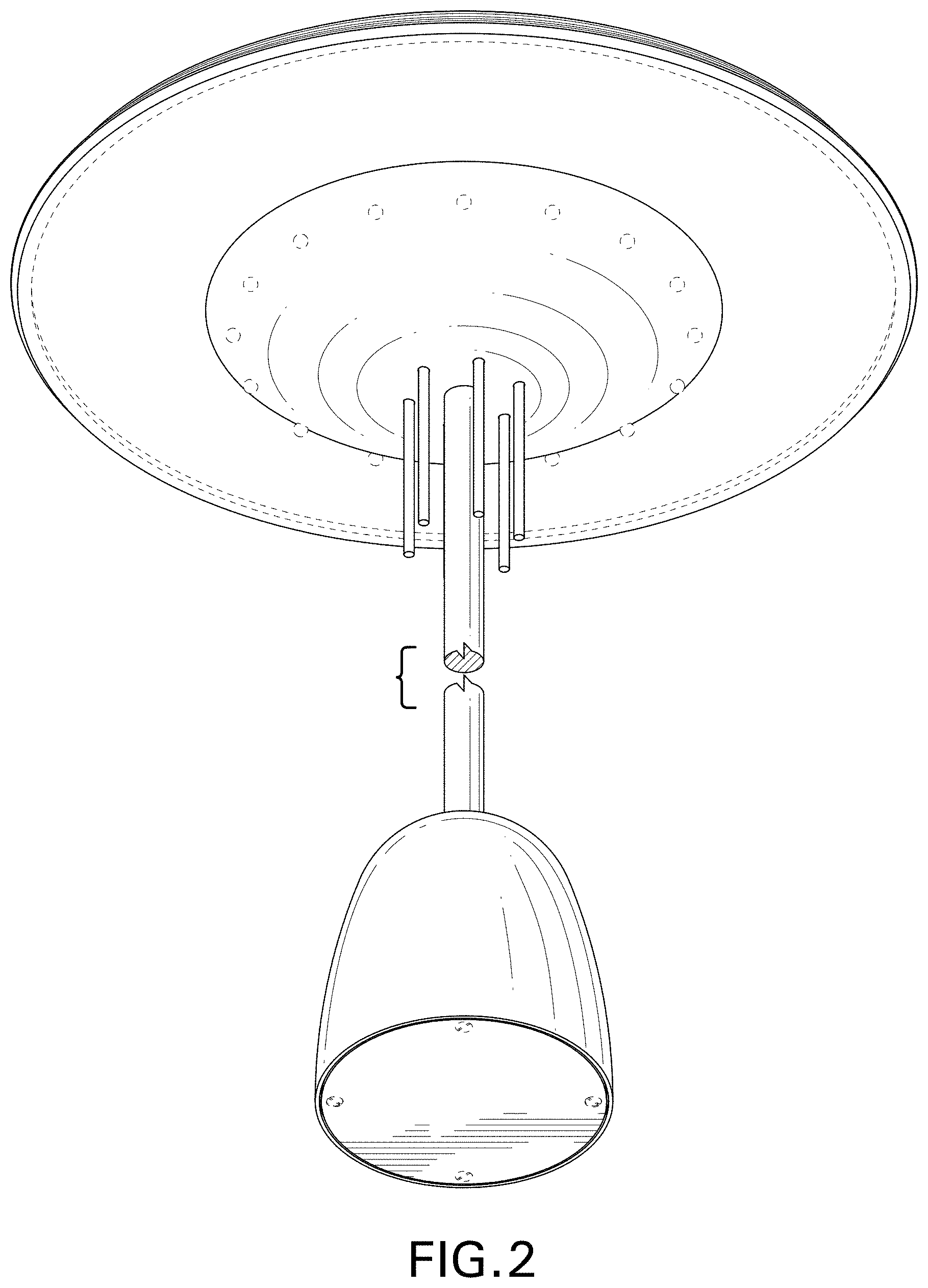 Patent USD1002071 Figure 2 – Table lamp