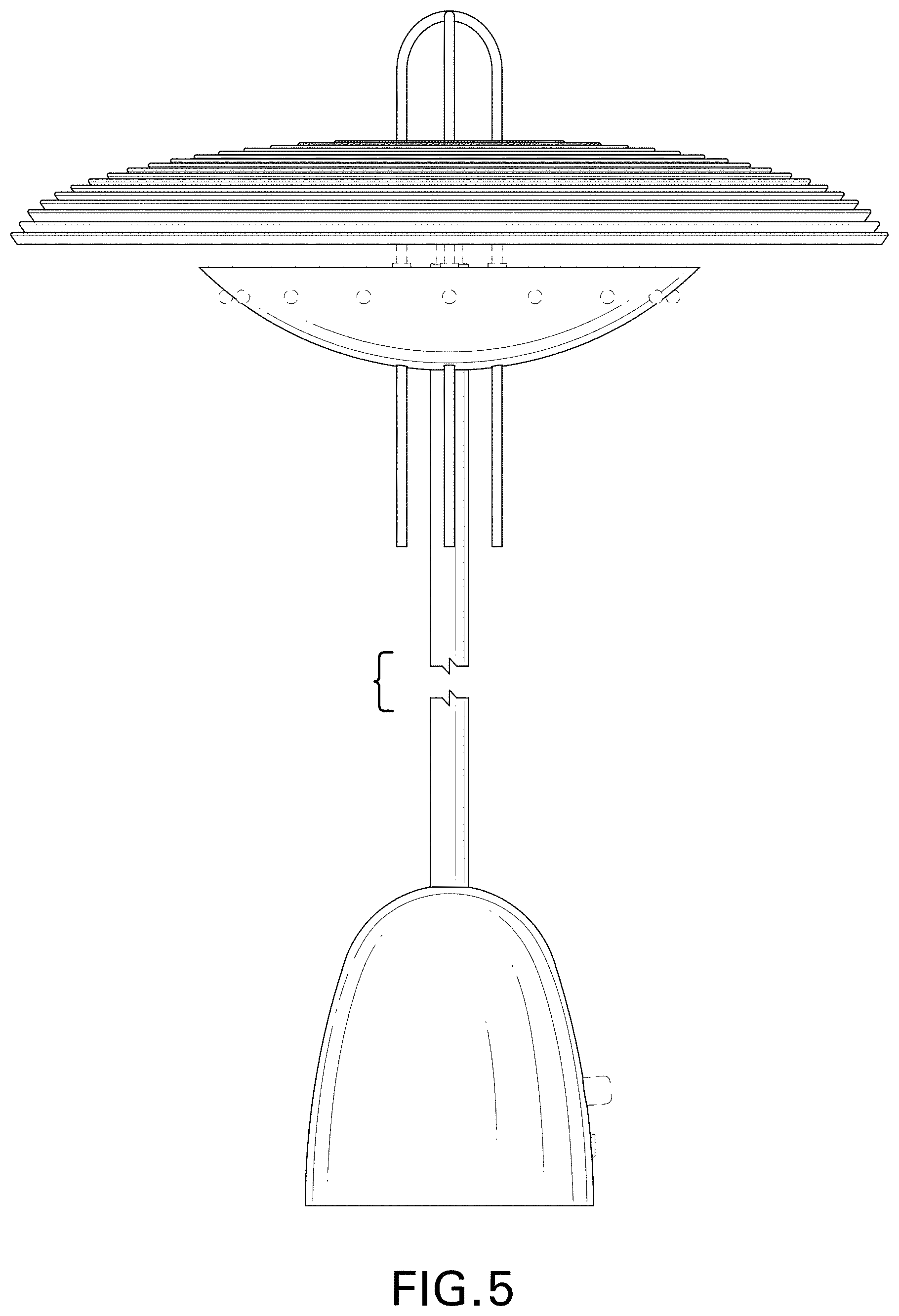 Patent USD1002071 Figure 5 – Table lamp
