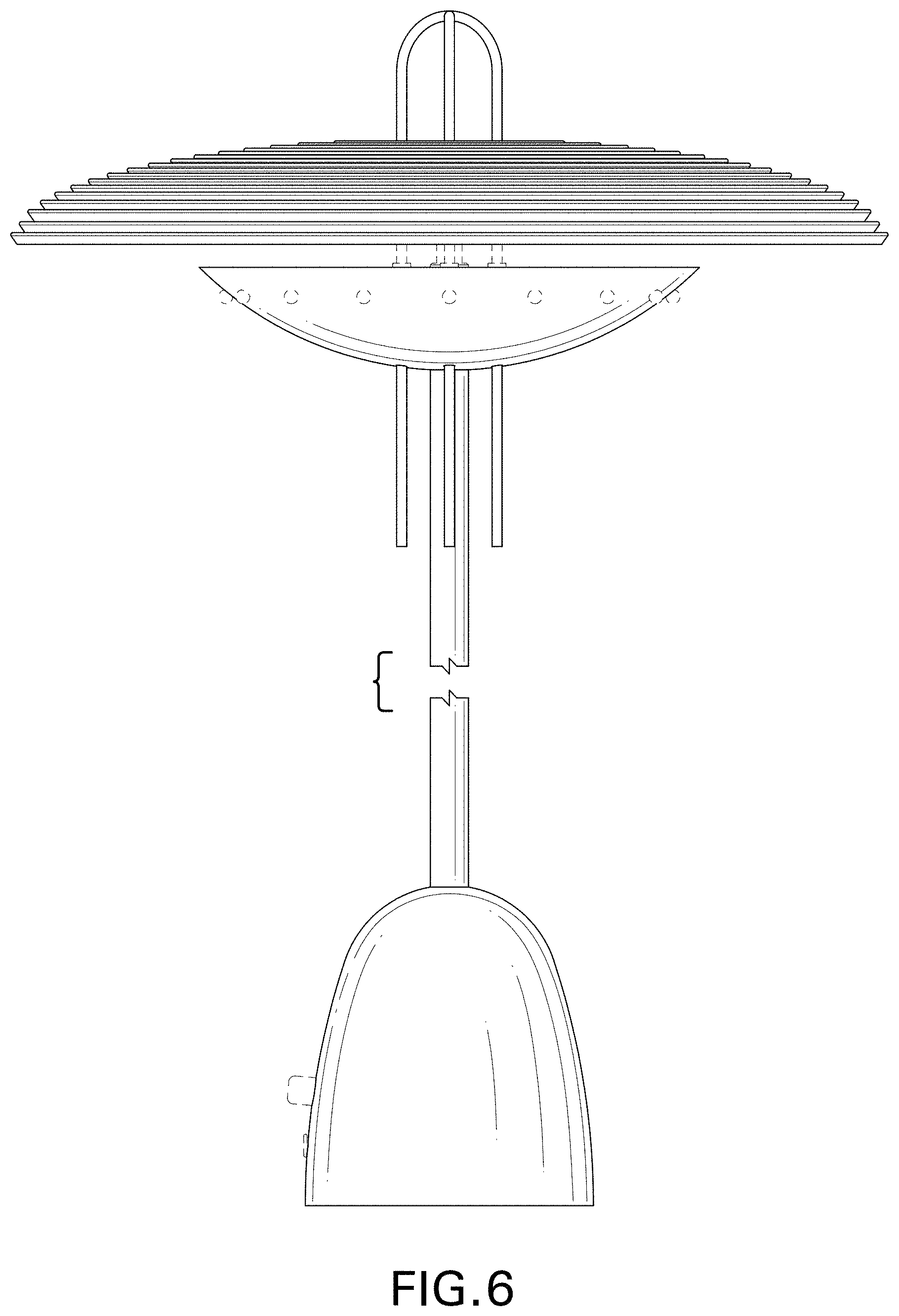 Patent USD1002071 Figure 6 – Table lamp