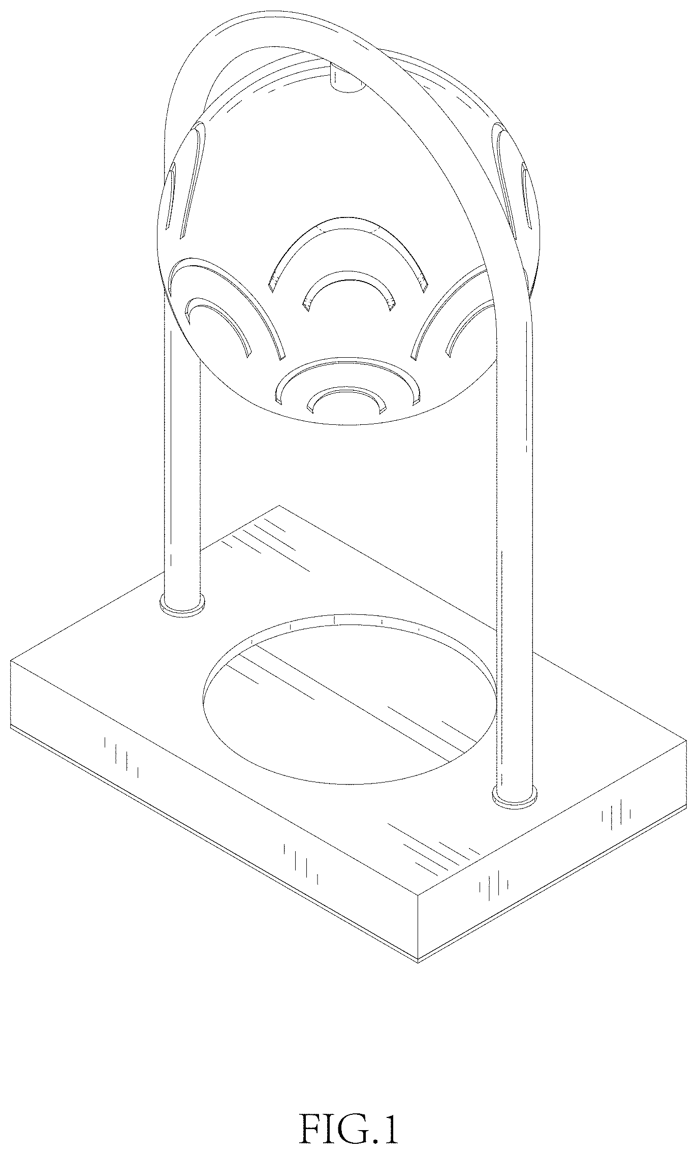 Patent USD1002072 Figure 1 – Wax melting lamp