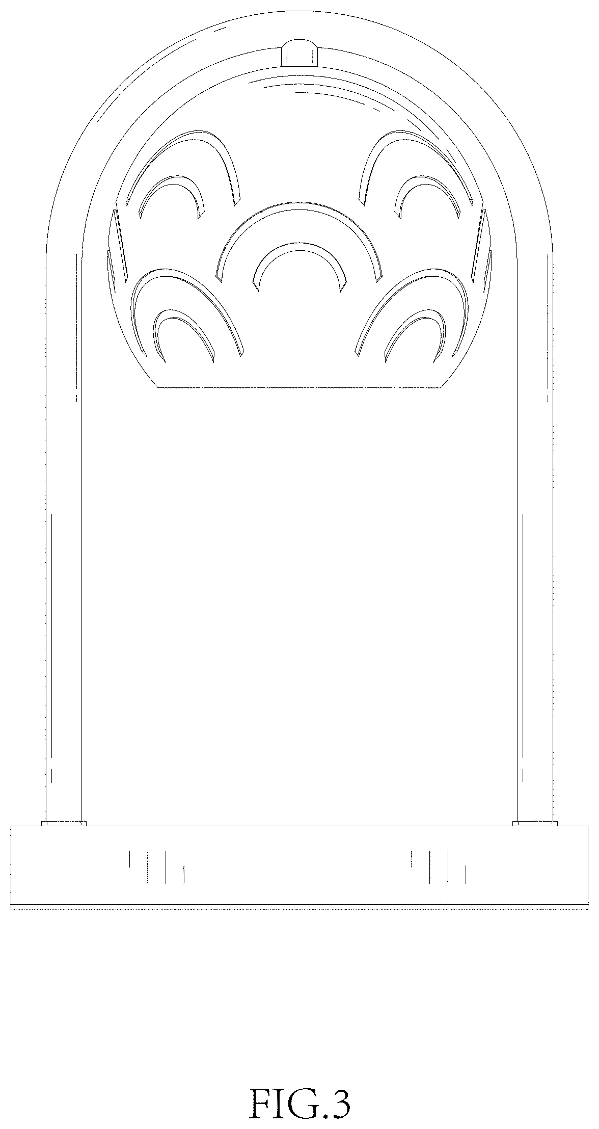 Patent USD1002072 Figure 3 – Wax melting lamp