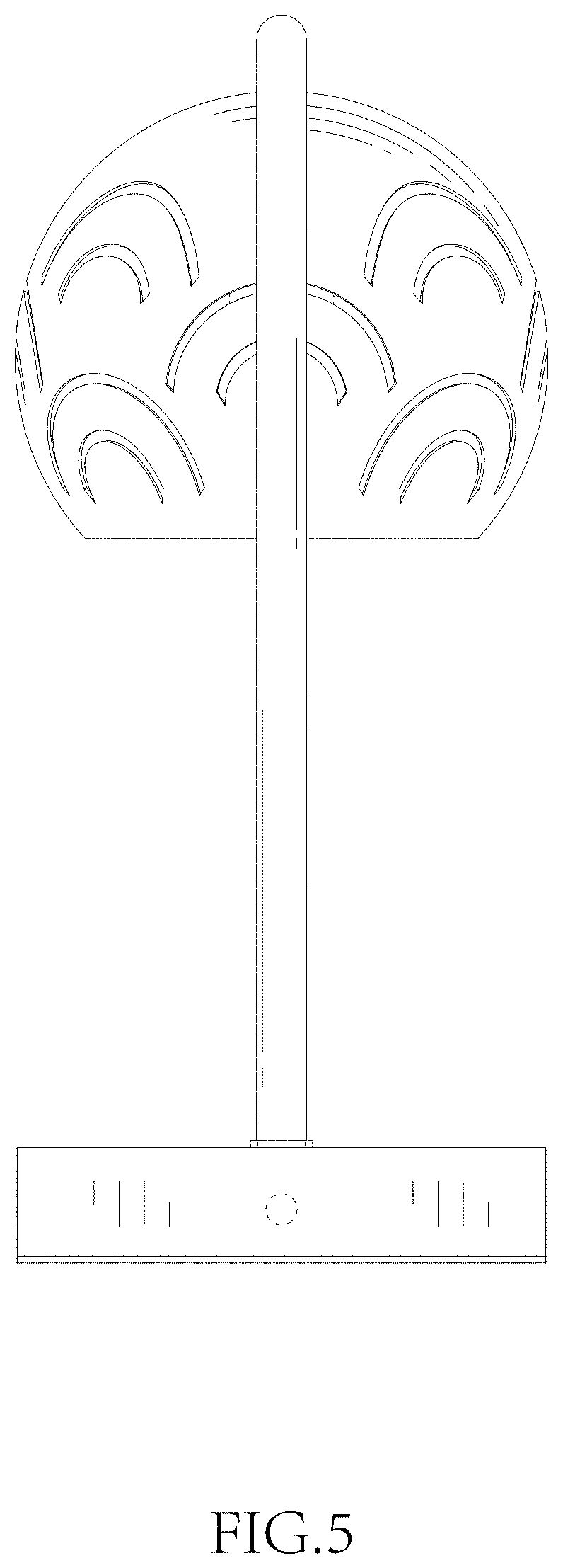 Patent USD1002072 Figure 5 – Wax melting lamp