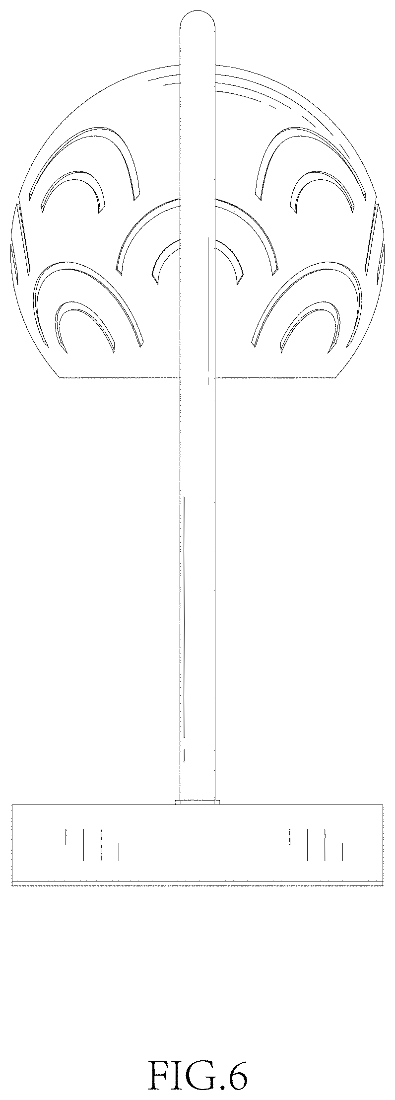 Patent USD1002072 Figure 6 – Wax melting lamp