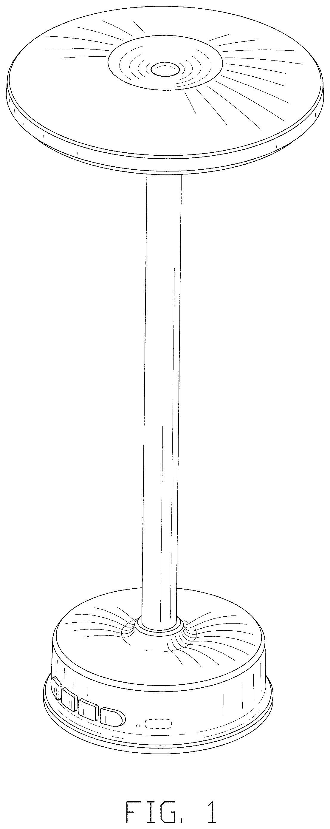 Patent USD1002073 Figure 1 – LED lamp