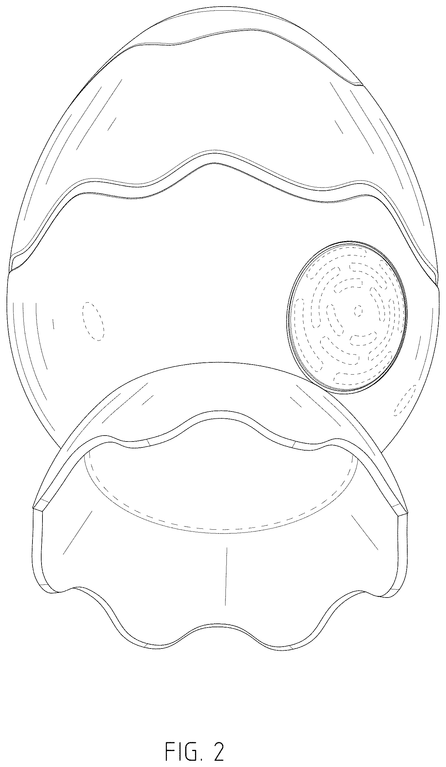 Patent USD1002077 Figure 2 – Projection lamp