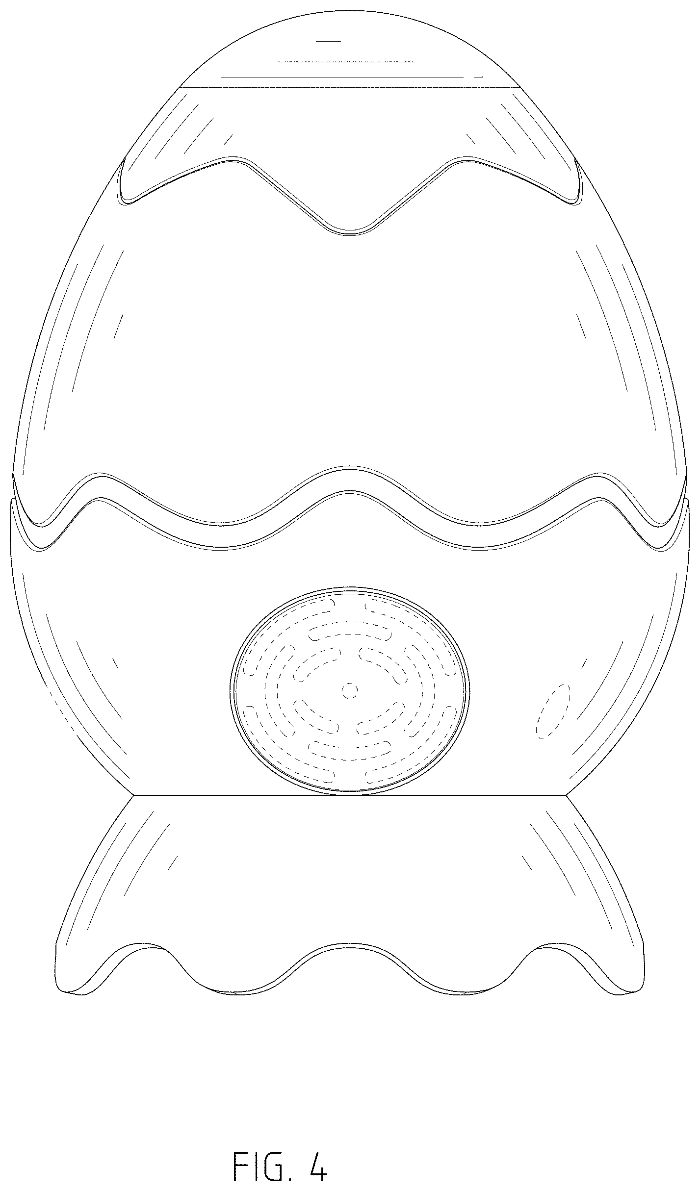 Patent USD1002077 Figure 4 – Projection lamp