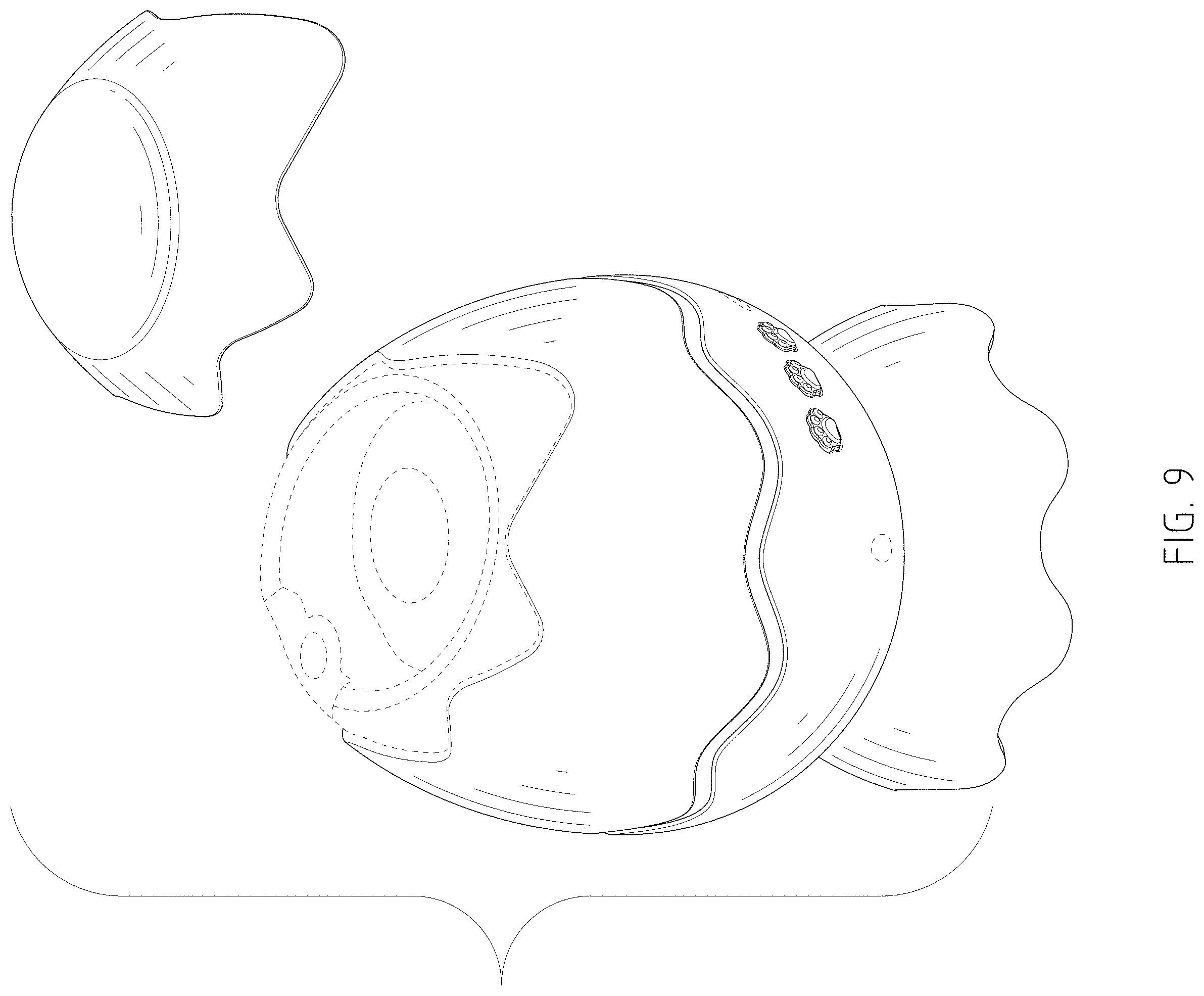 Patent USD1002077 Figure 9 – Projection lamp
