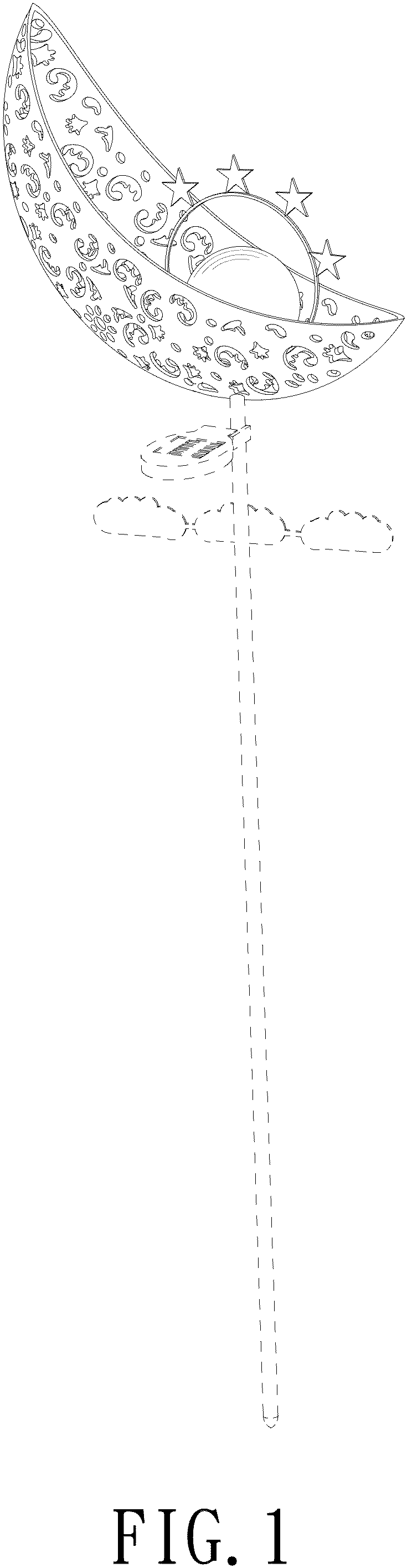 Patent USD1002085 Figure 1 – Solar lamp