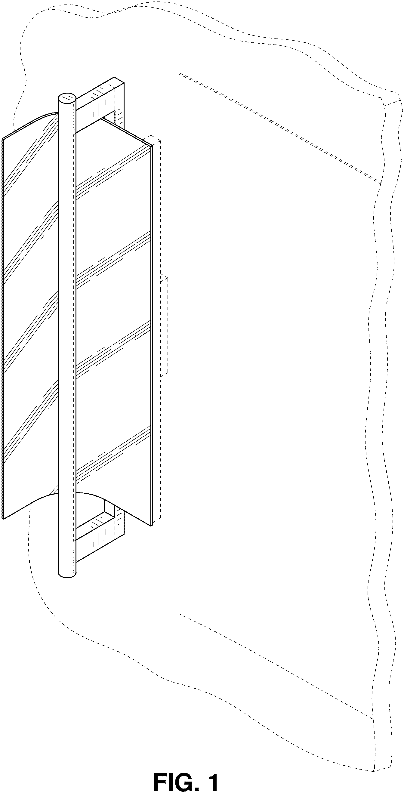 Patent USD1002086 Figure 1 – Mounting fixture for a light