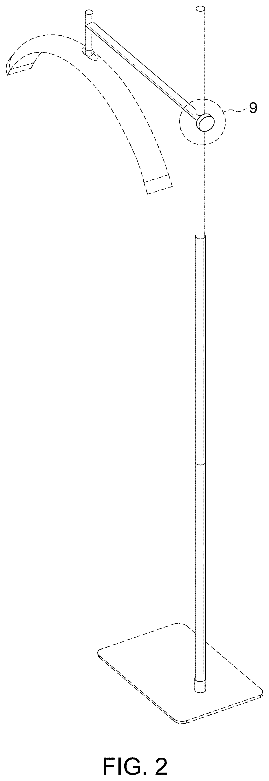 Patent USD1002087 Figure 2 – Arm