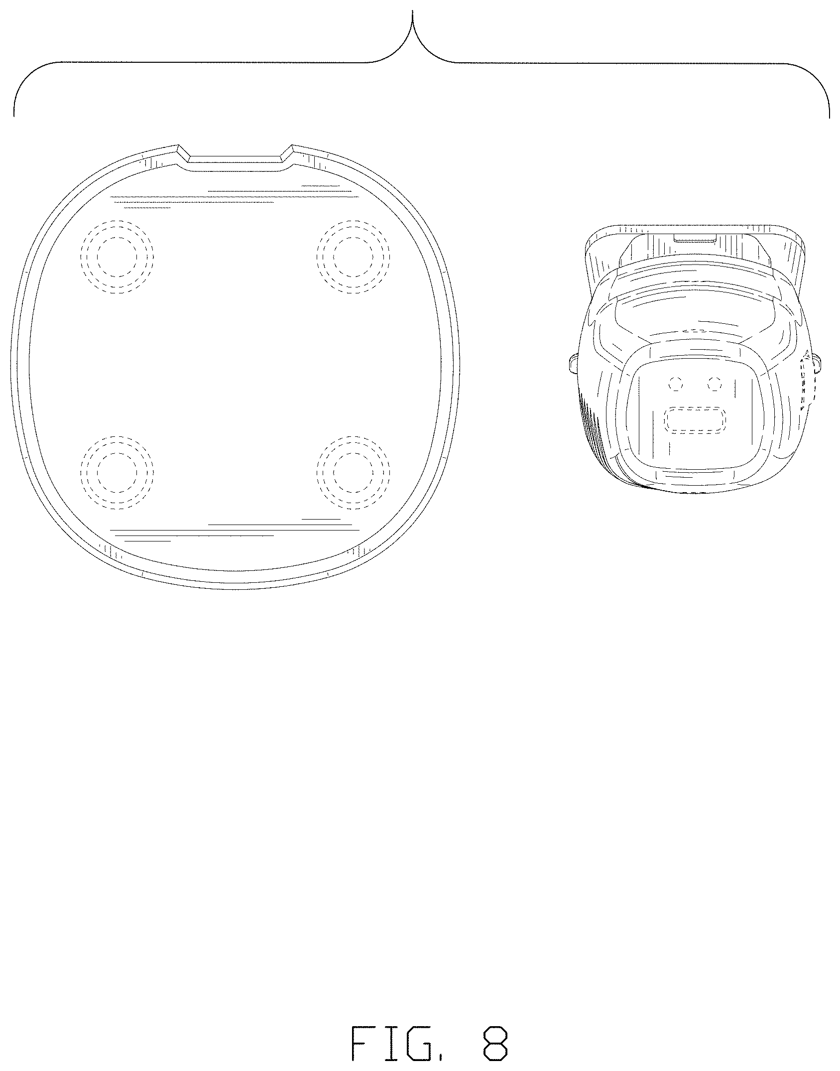 Patent USD1002106 Figure 8 – Combined hair trimmer with base