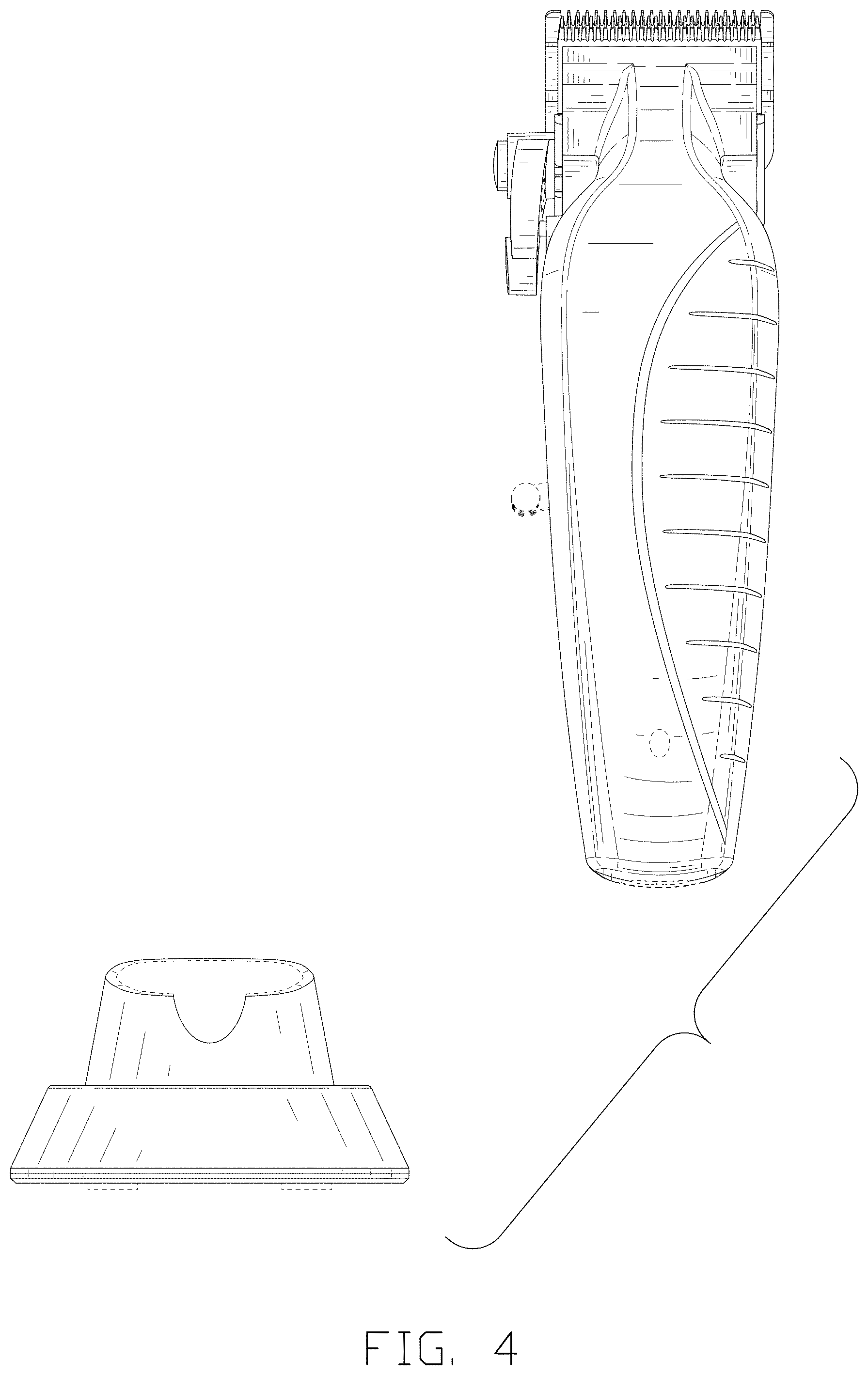 Patent USD1002107 Figure 4 – Combined hair clipper with base