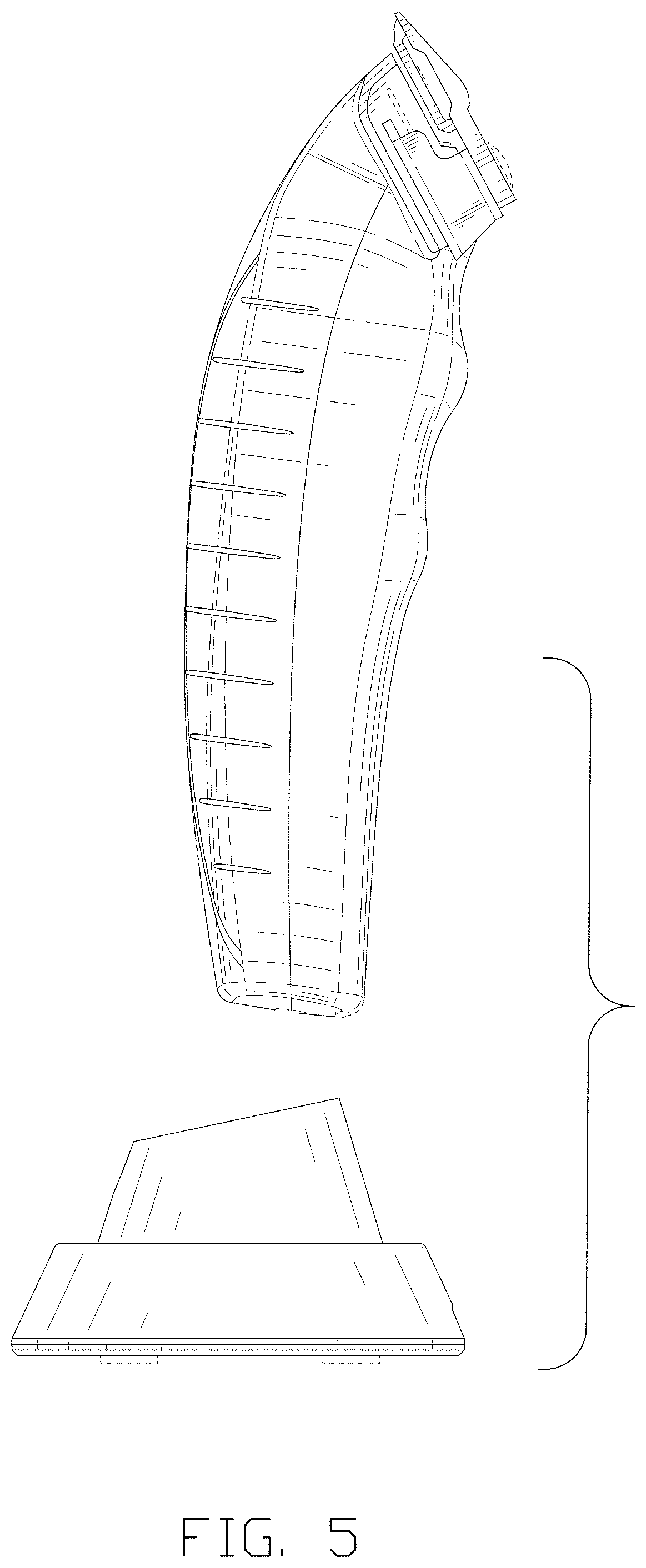 Patent USD1002107 Figure 5 – Combined hair clipper with base